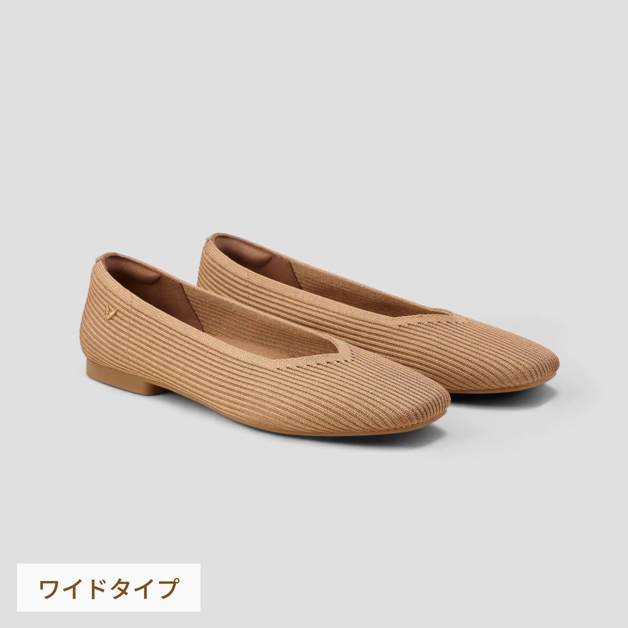 [Margot 2.0] スクエアトゥ エクストラワイド(5Eまで対応) フラットシューズ