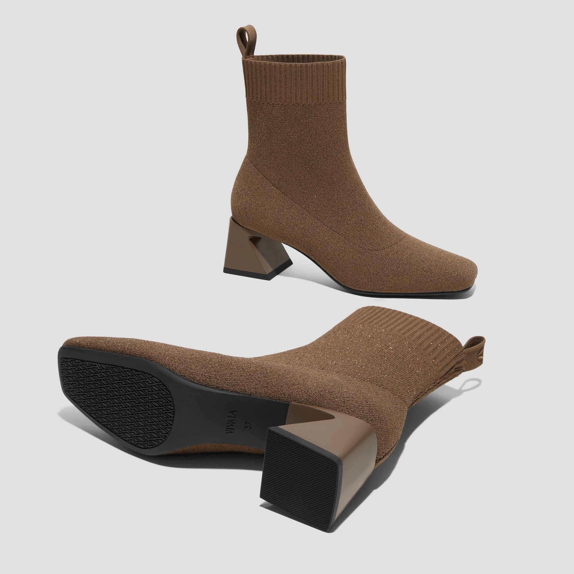 [Regina Pro] スクエアトゥ 撥水加工 ショートブーツ