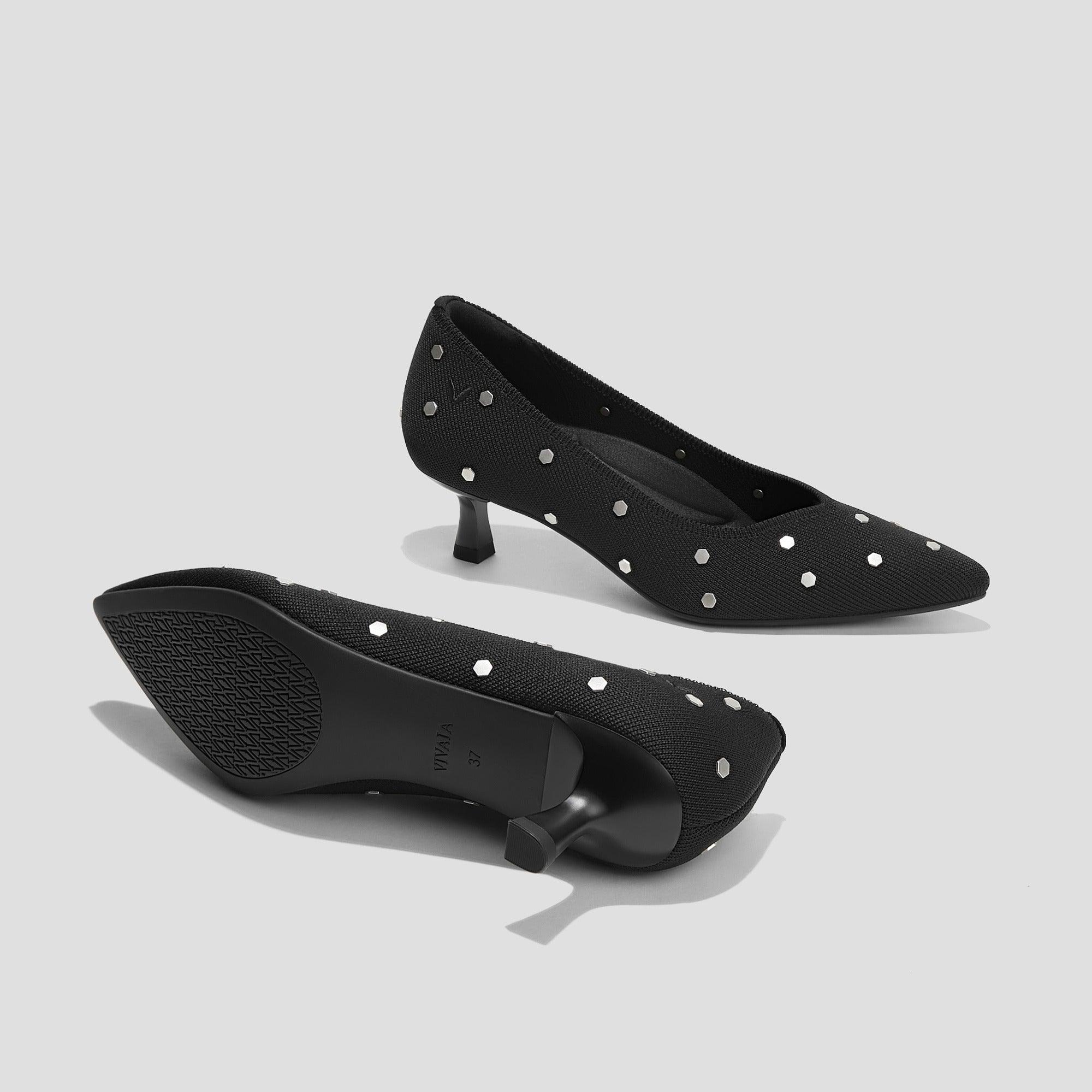 [Scarlett] ポインテッドトゥ  キトゥンヒール パンプス