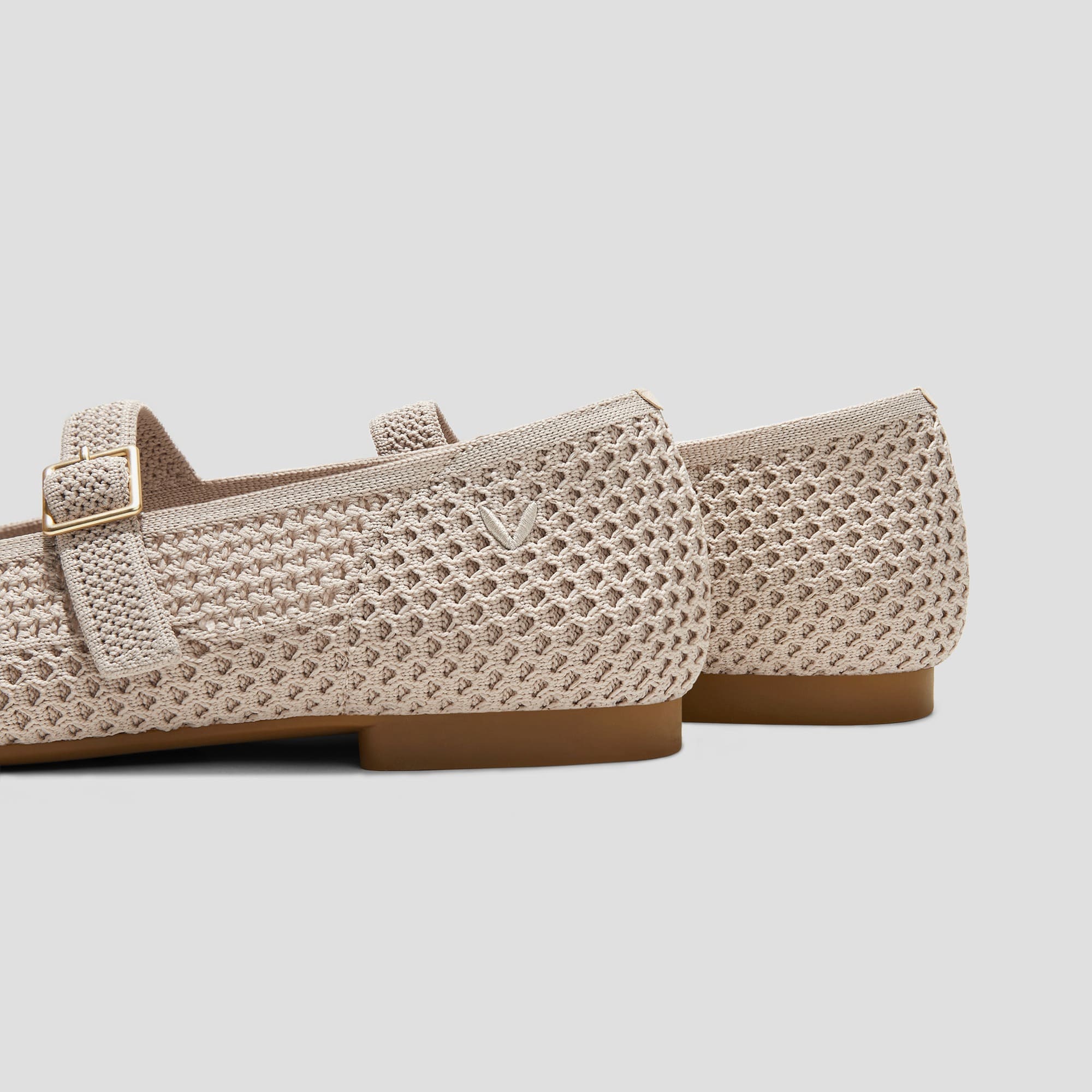 [Margot Mary-Jane Mesh] スクエアトゥ メリージェーン フラットシューズ