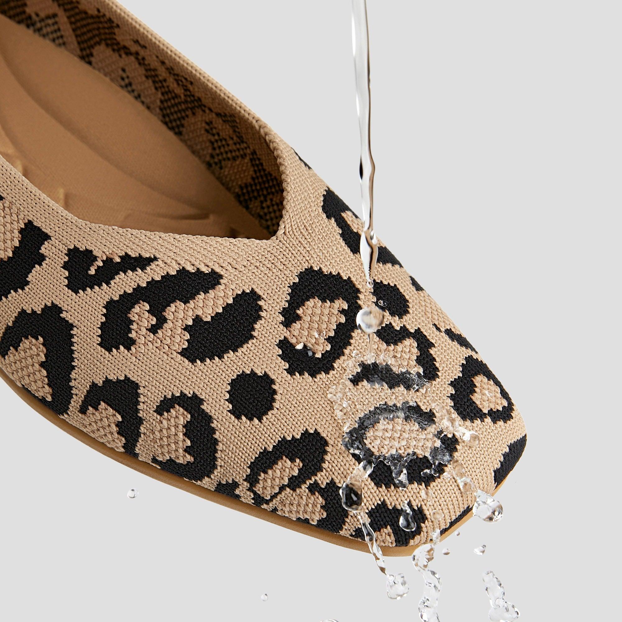 [Margot Walker 超撥水] スクエアトゥ 超軽量 厚底 フラットシューズ