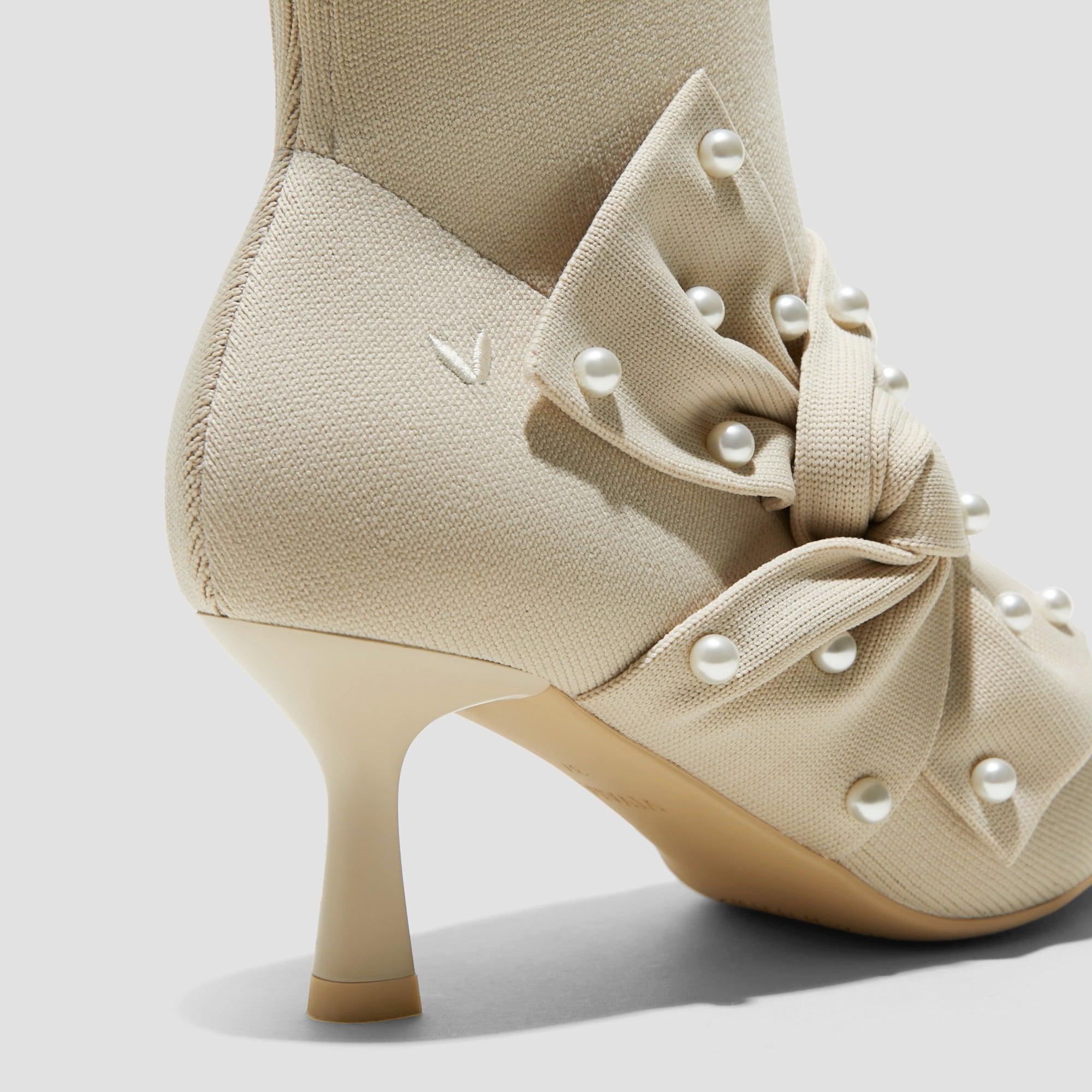 [Athena] ポインテッドトゥ 撥水加工 アンクル ヒールブーツ