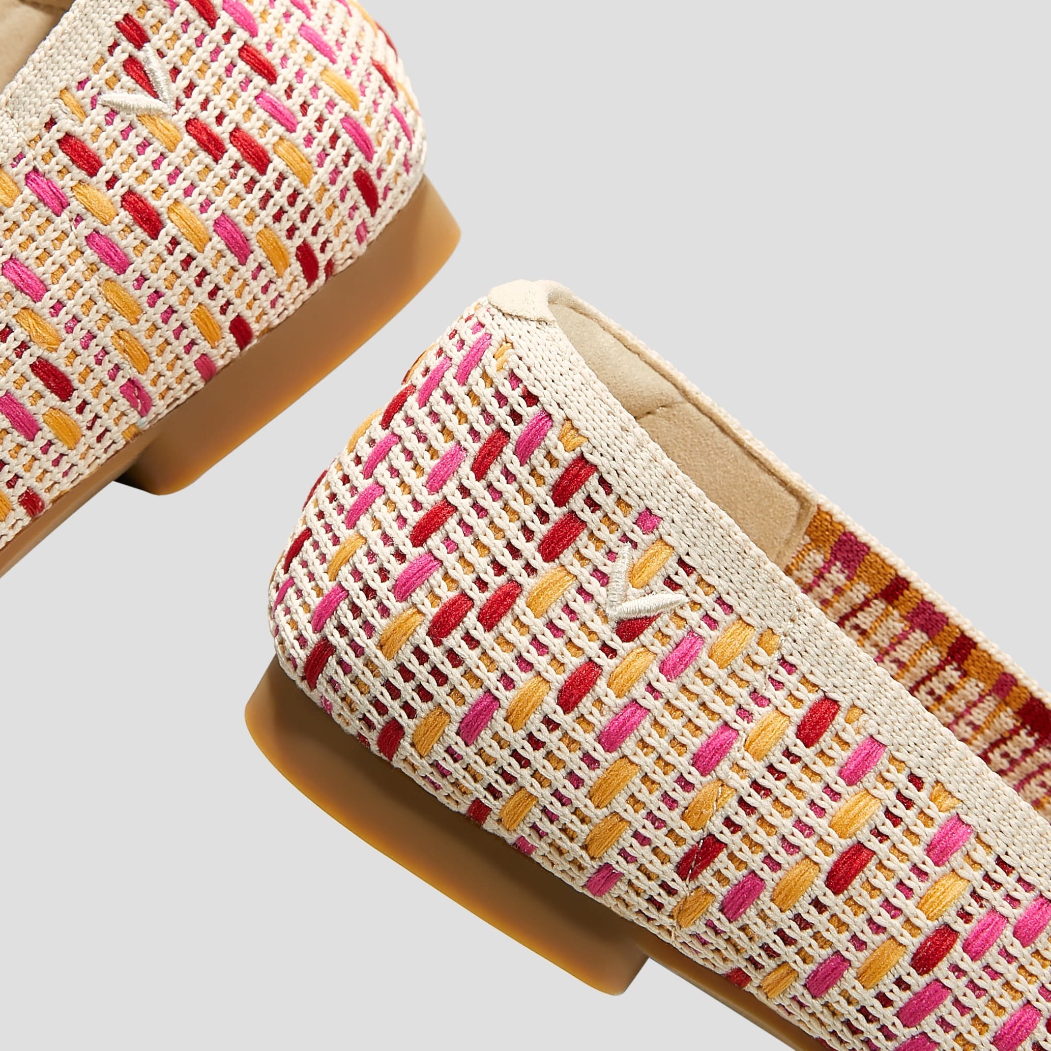 [Margot 2.0 Woven] スクエアトゥ 春夏シリーズ フラットシューズ