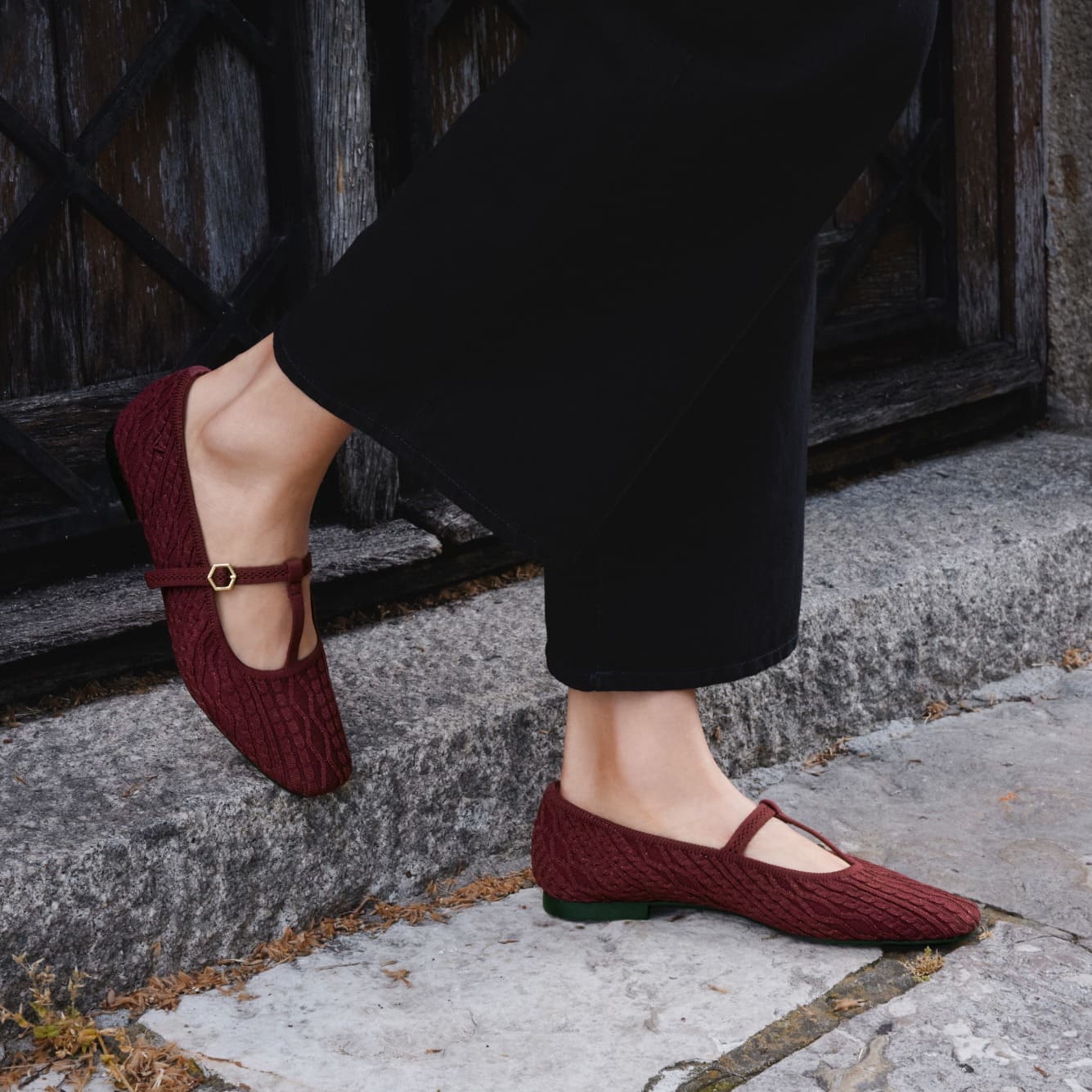 [Melinda] T バー バレエ フラット