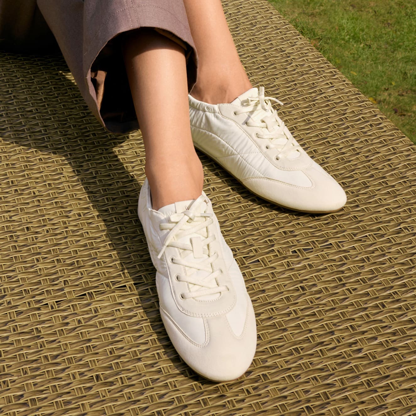 [Yancy] ジョガー ナイロン スニーカーリーナ