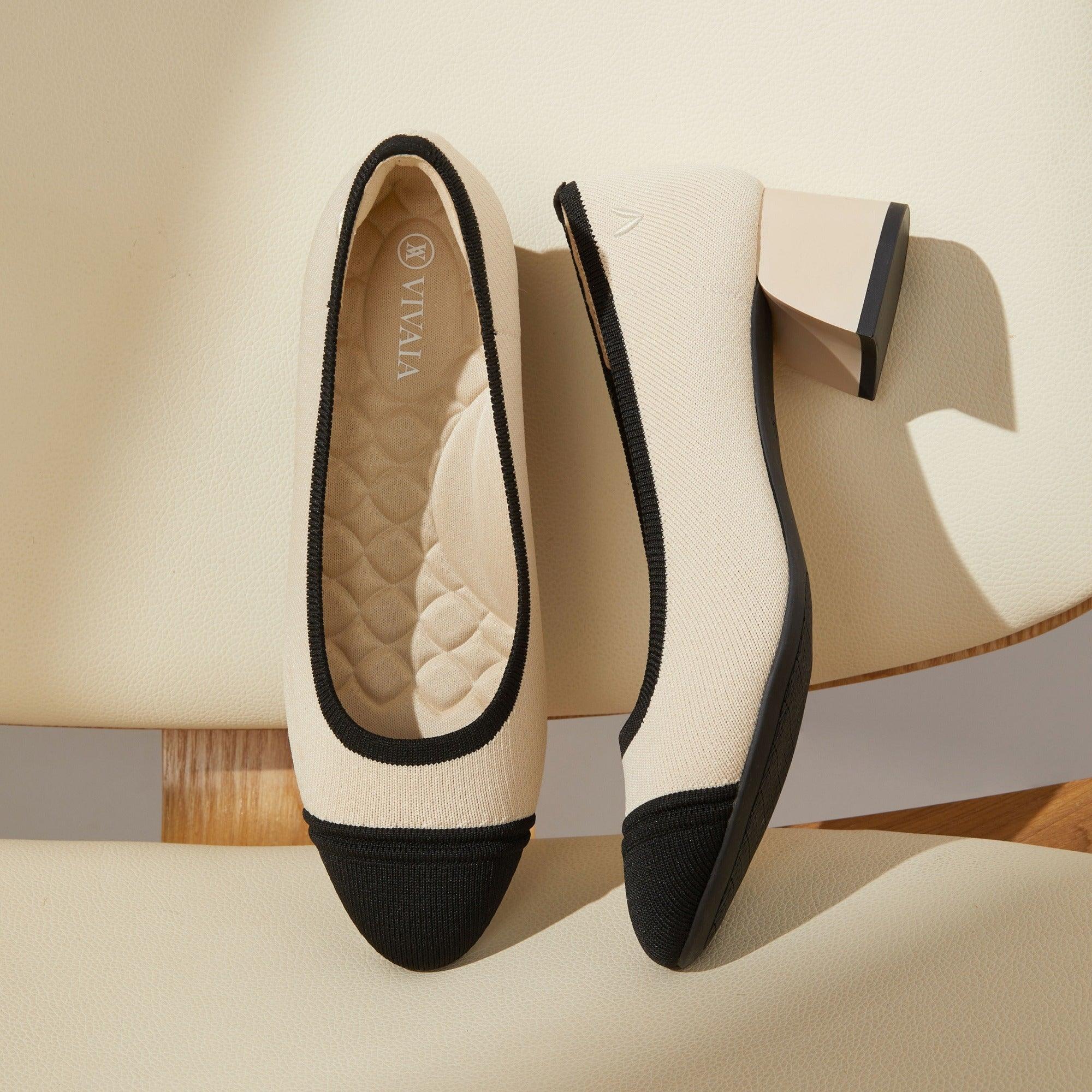 [Julie Pro] ラウンドトゥ チャンキーヒール パンプス