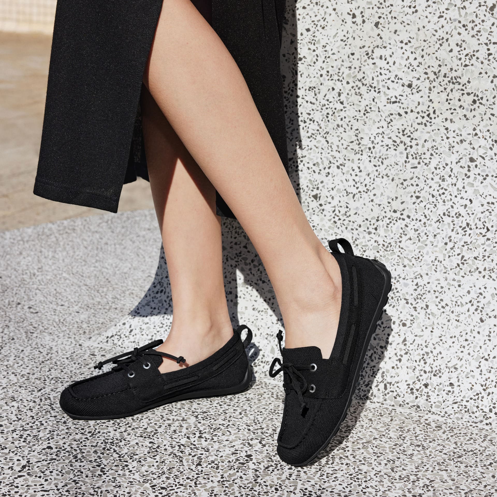 [Jillian] スクエアトゥ  カジュアル ローファー