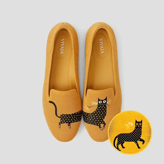 [Audrey] ラウンドトゥ アニマル刺繍 ローファー