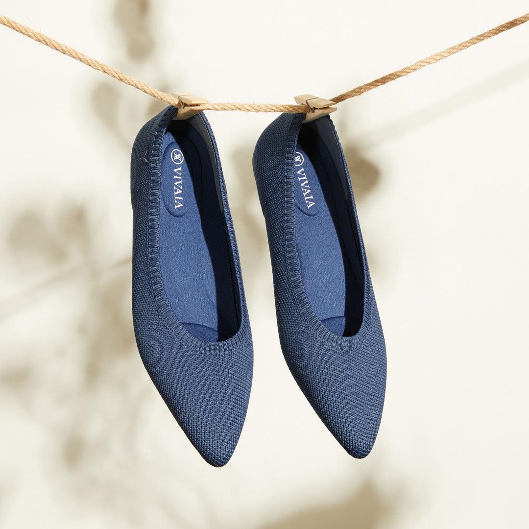 [Aria 5°] ポインテッドトゥ フラットシューズ