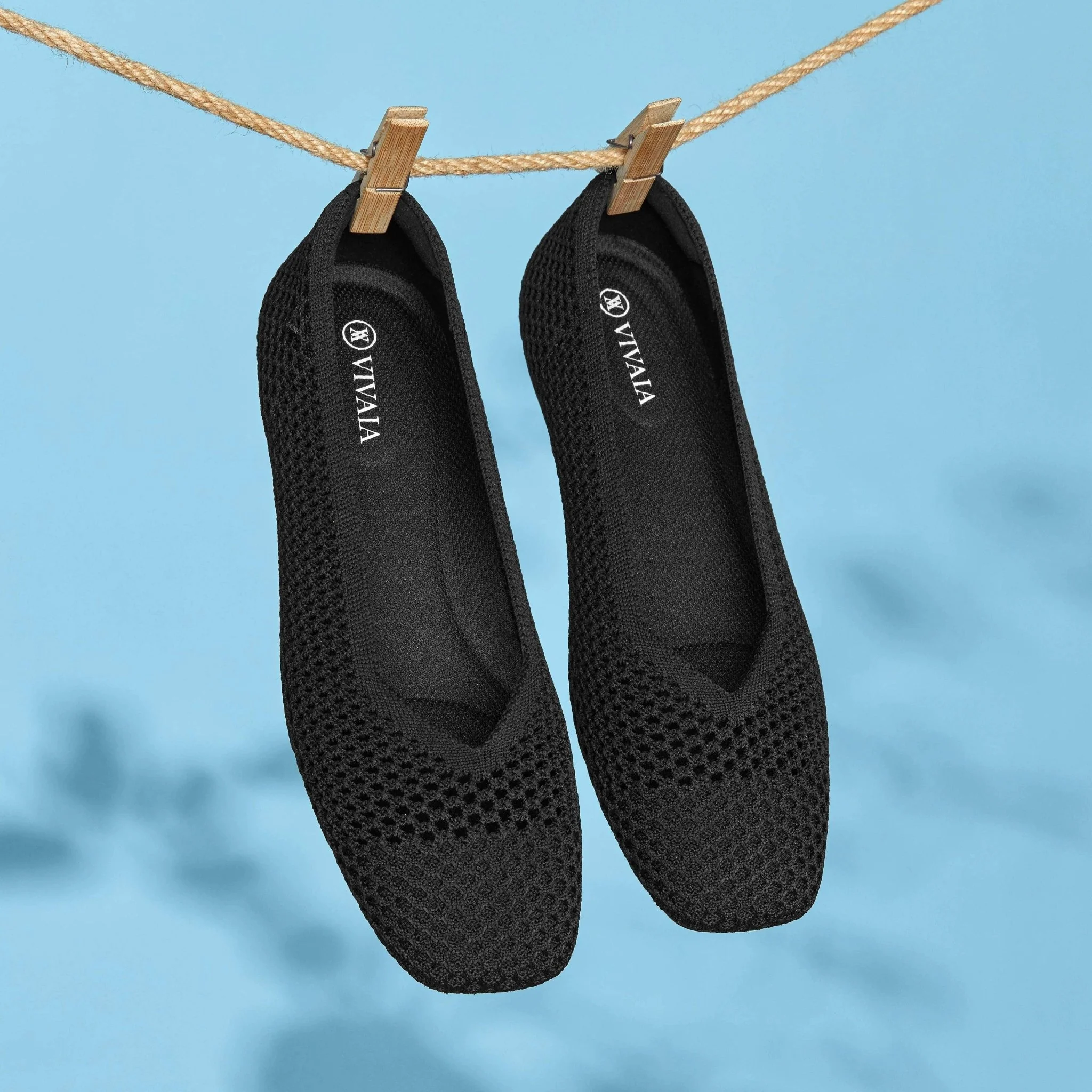 [Margot Mesh] スクエアトゥ メッシュ フラットシューズ