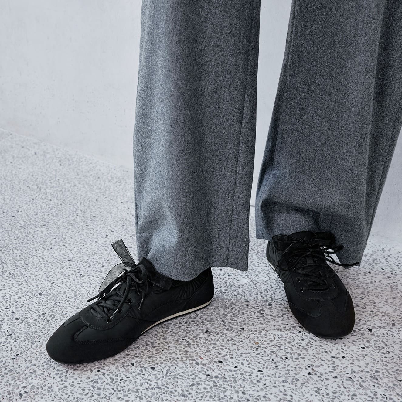 [Yancy] ジョガー ナイロン スニーカーリーナ