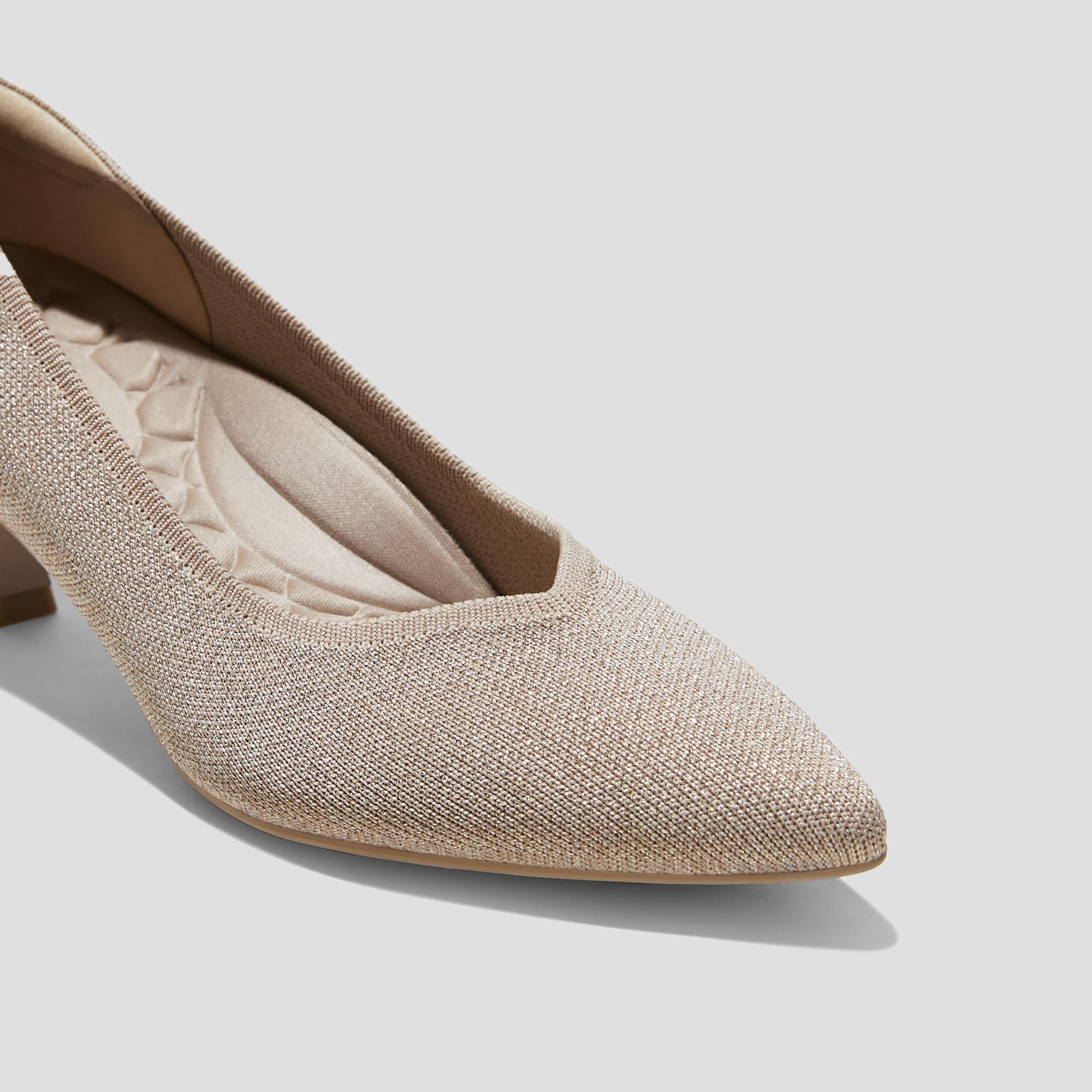 [Scarlett] ポインテッドトゥ キトゥンヒール パンプス
