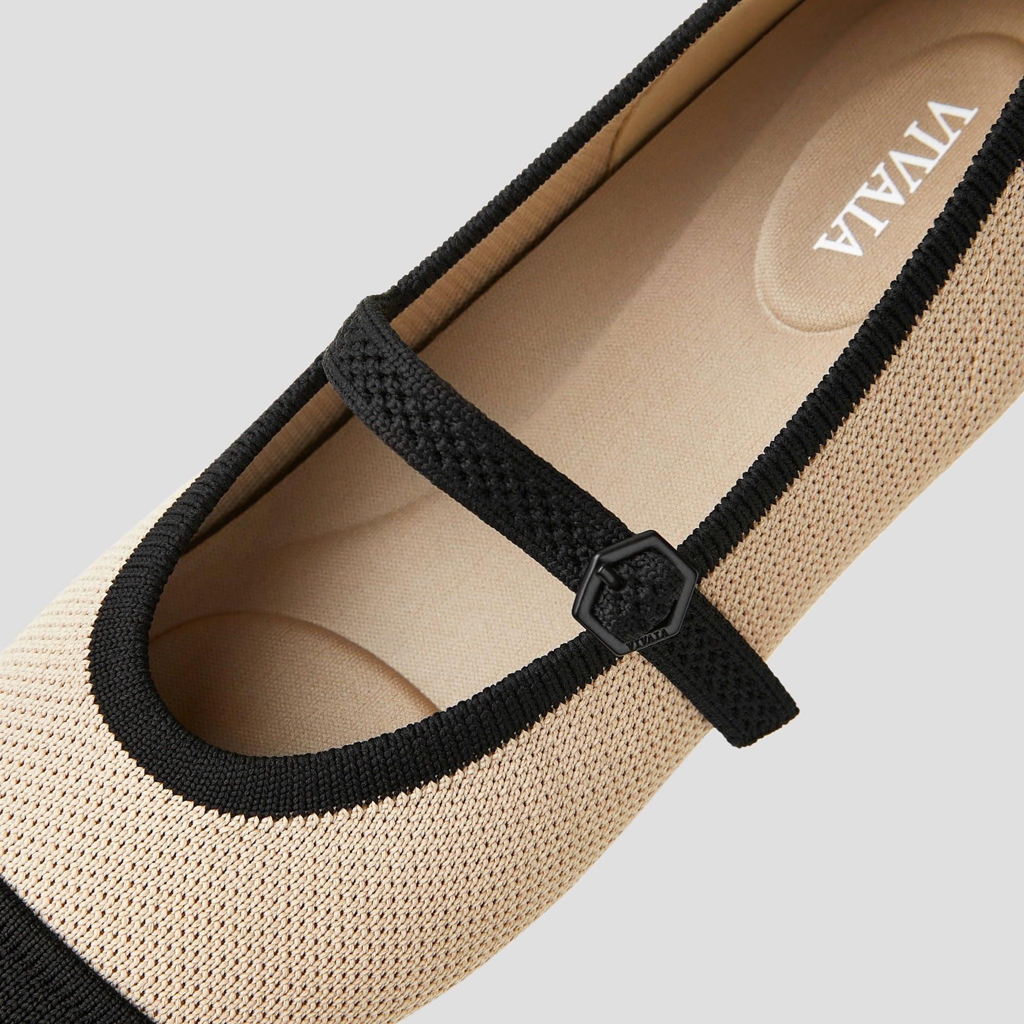 [Tamia Mary-Jane] AdaptAll™ アーモンドトゥ メリージェーン フラットシューズ