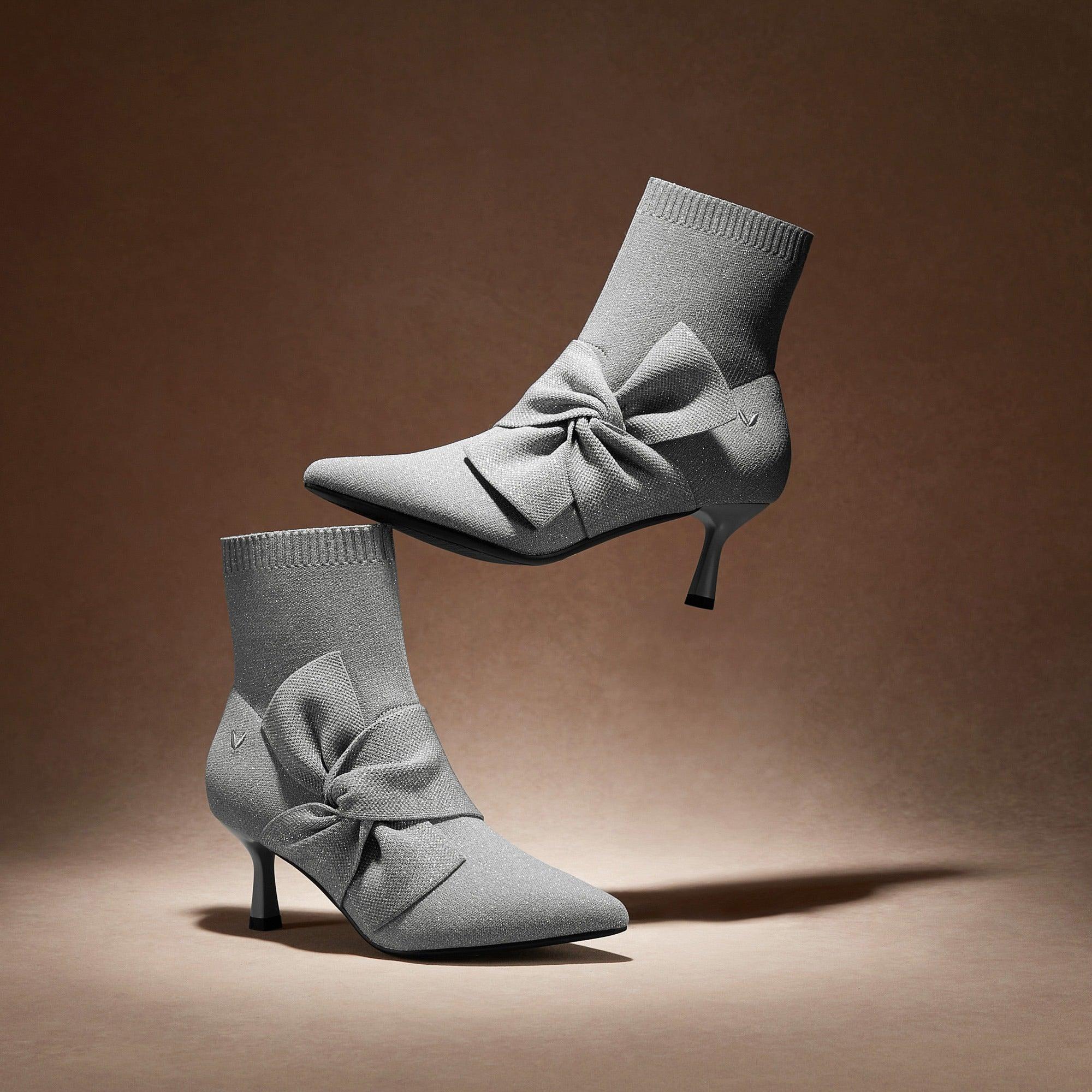 [Athena] ポインテッドトゥ 撥水加工 アンクル ヒールブーツ