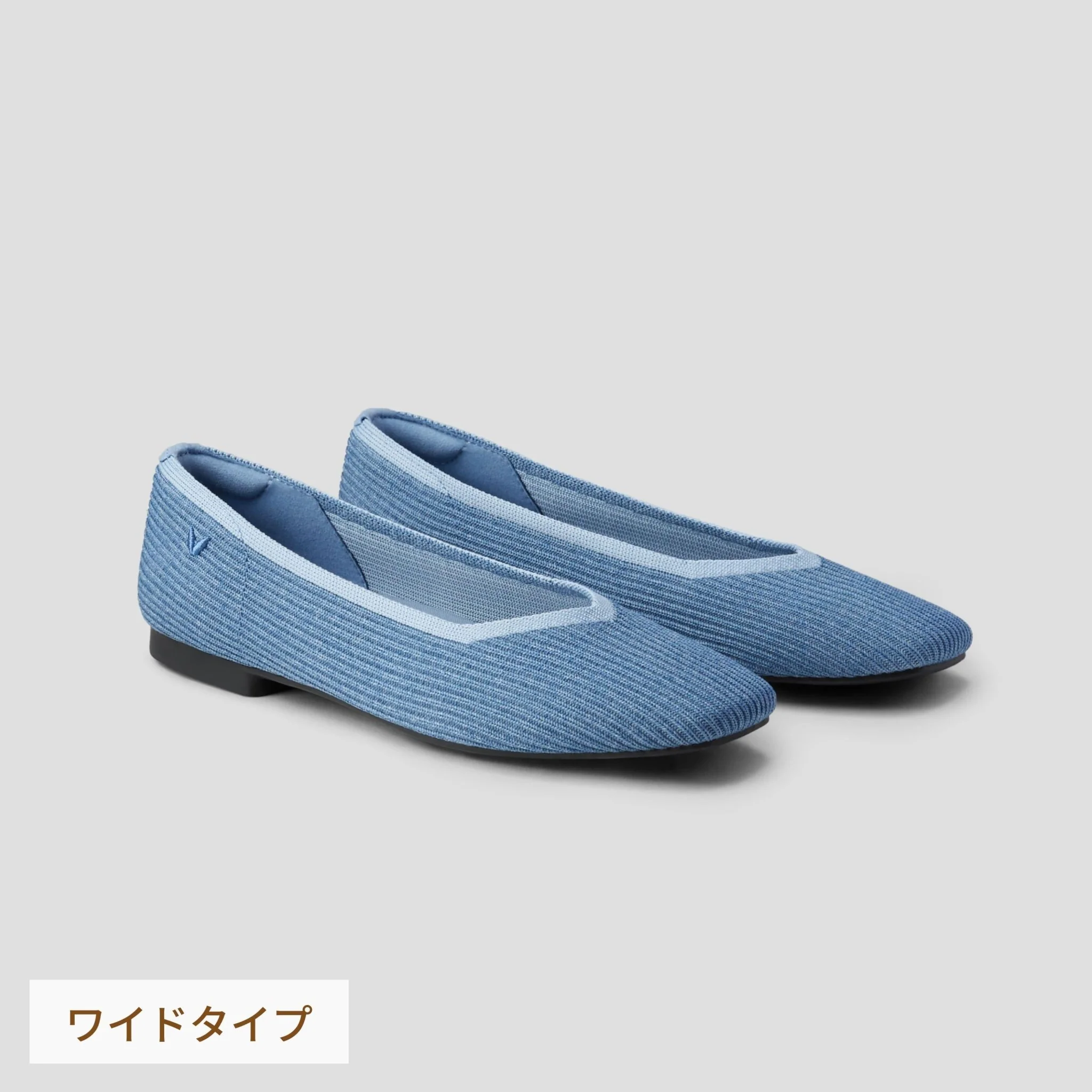 [Margot 2.0] スクエアトゥ エクストラワイド(5Eまで対応) フラットシューズ