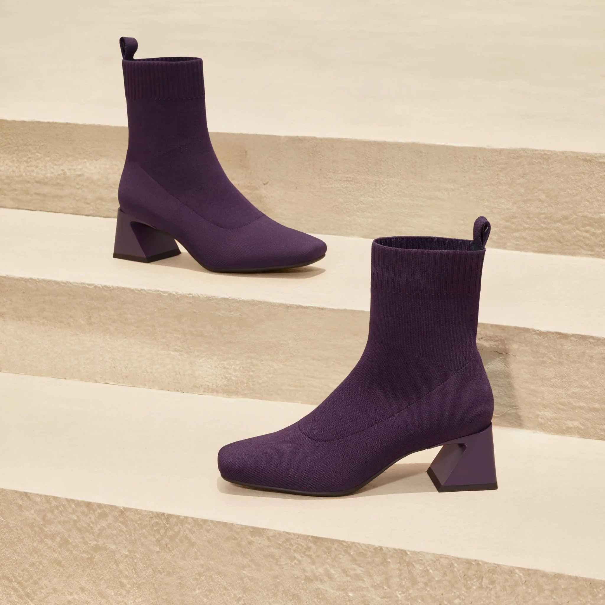 [Regina Pro] スクエアトゥ 撥水加工 ショートブーツ