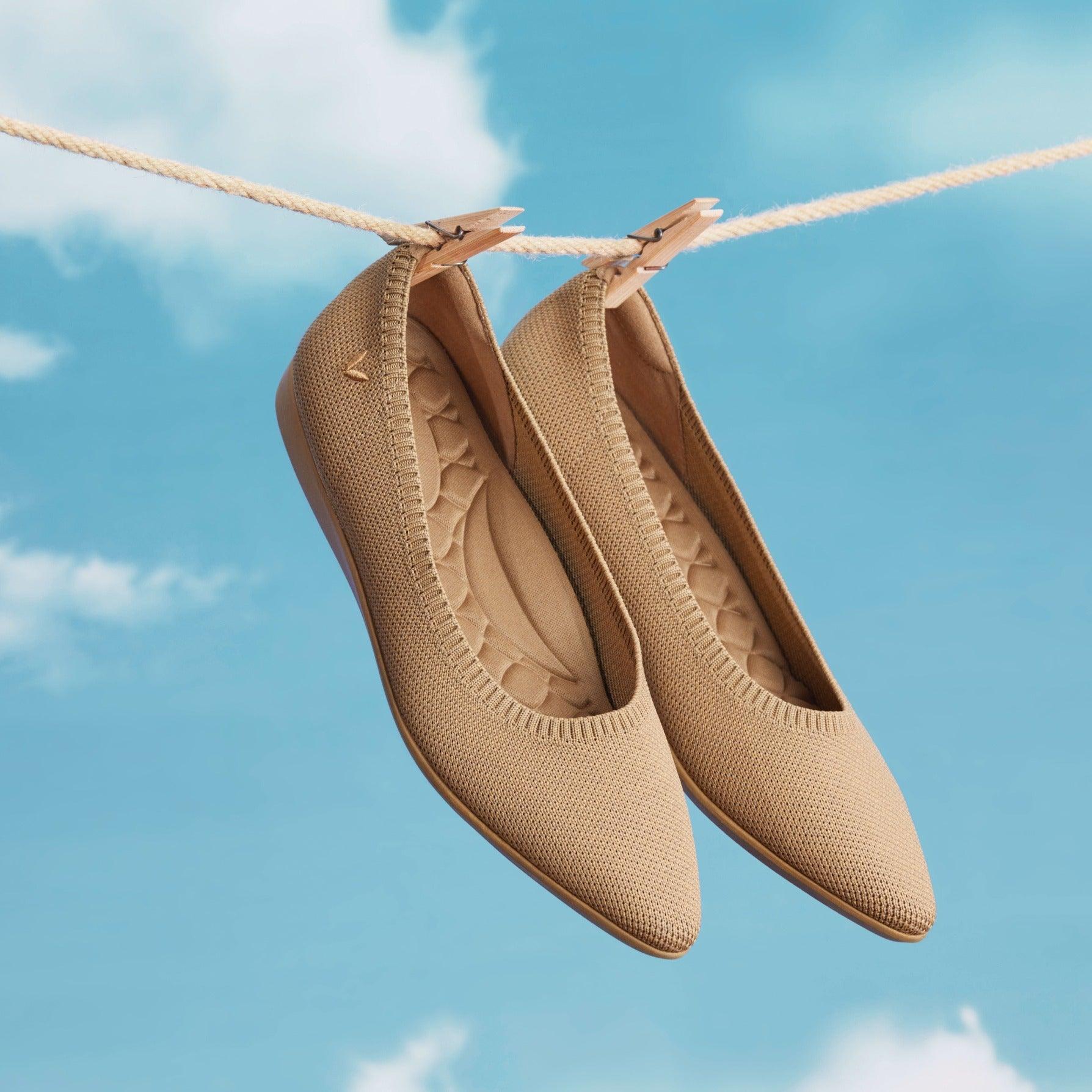 [Aria Walker] ポインテッドトゥ 超軽量 厚底 フラットシューズ