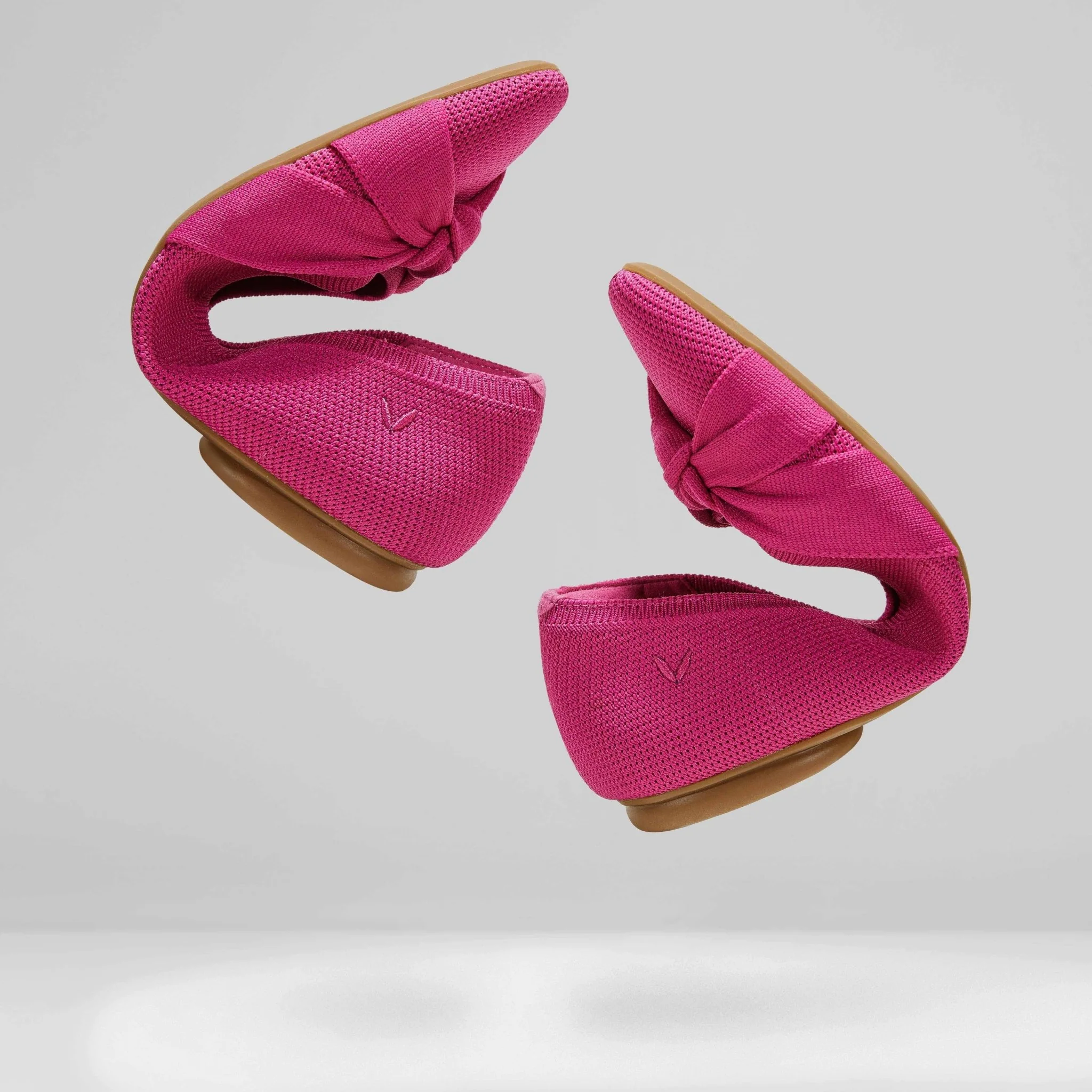 [Bibi] アーモンドトゥ  結びデザイン フラットシューズ