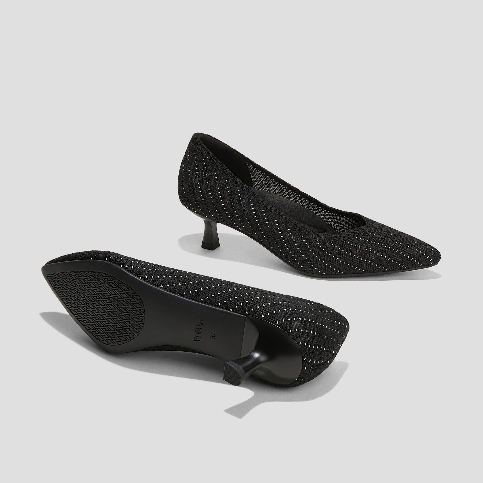 [Scarlett] ポインテッドトゥ  キトゥンヒール パンプス