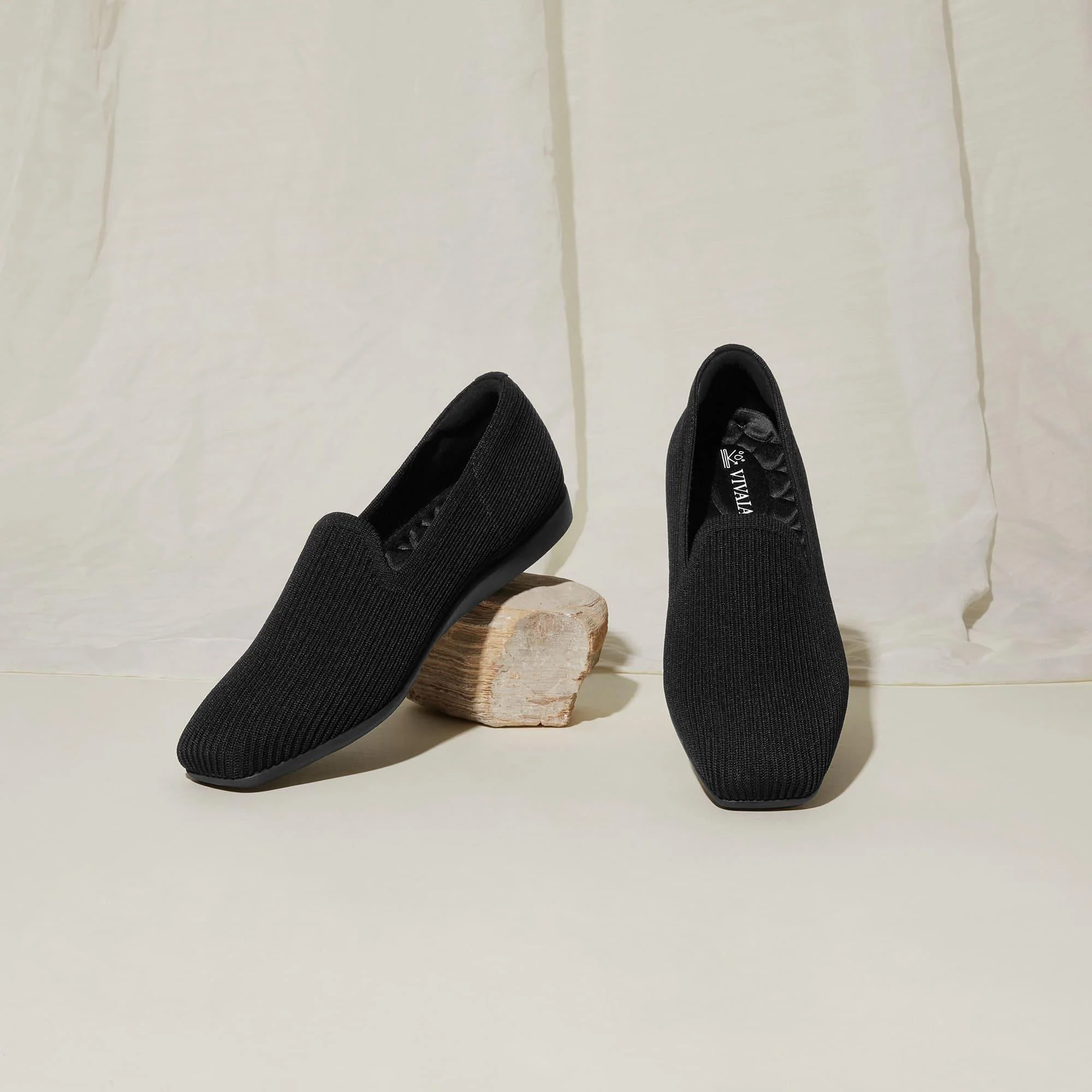 [Samantha Walker] スクエアトゥ 超撥水 軽量厚底 ローファー