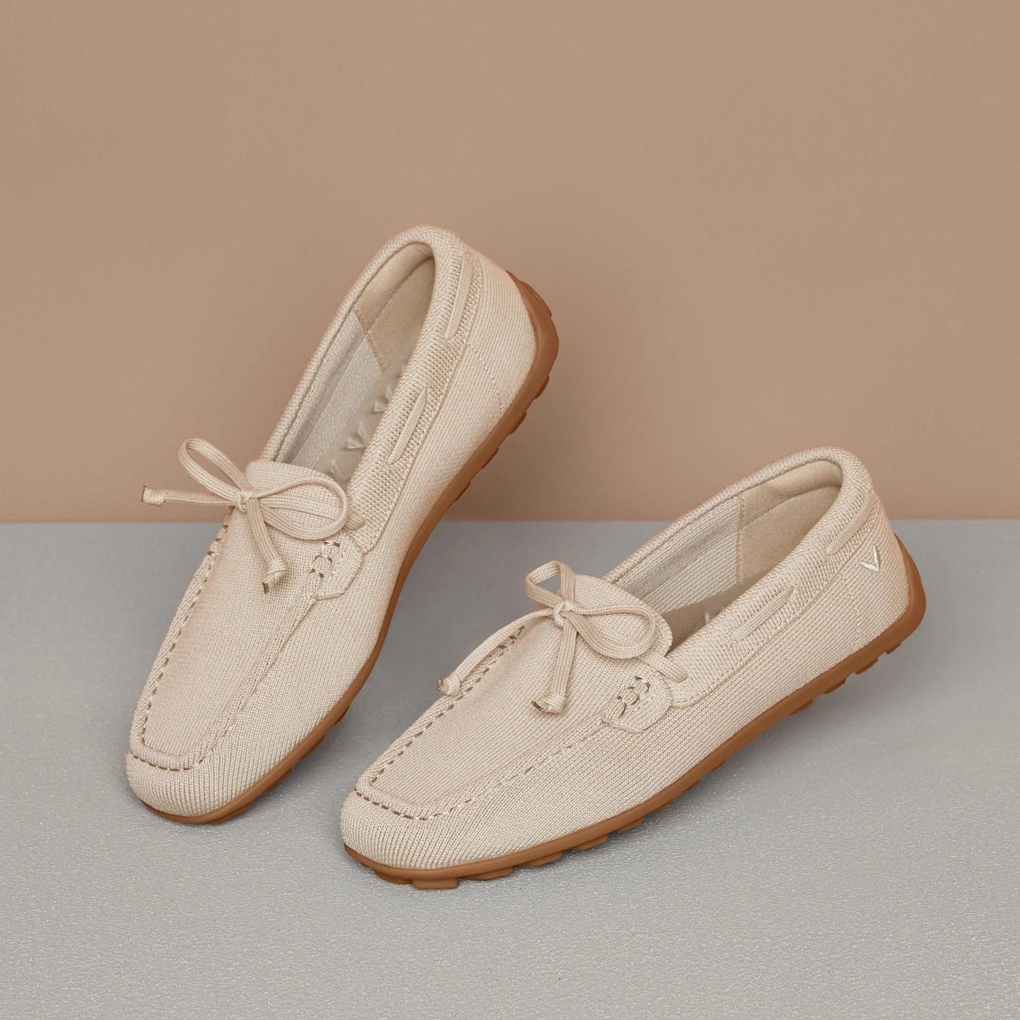 [Jackie] スクエアトゥ モカシンタイプ ローファー