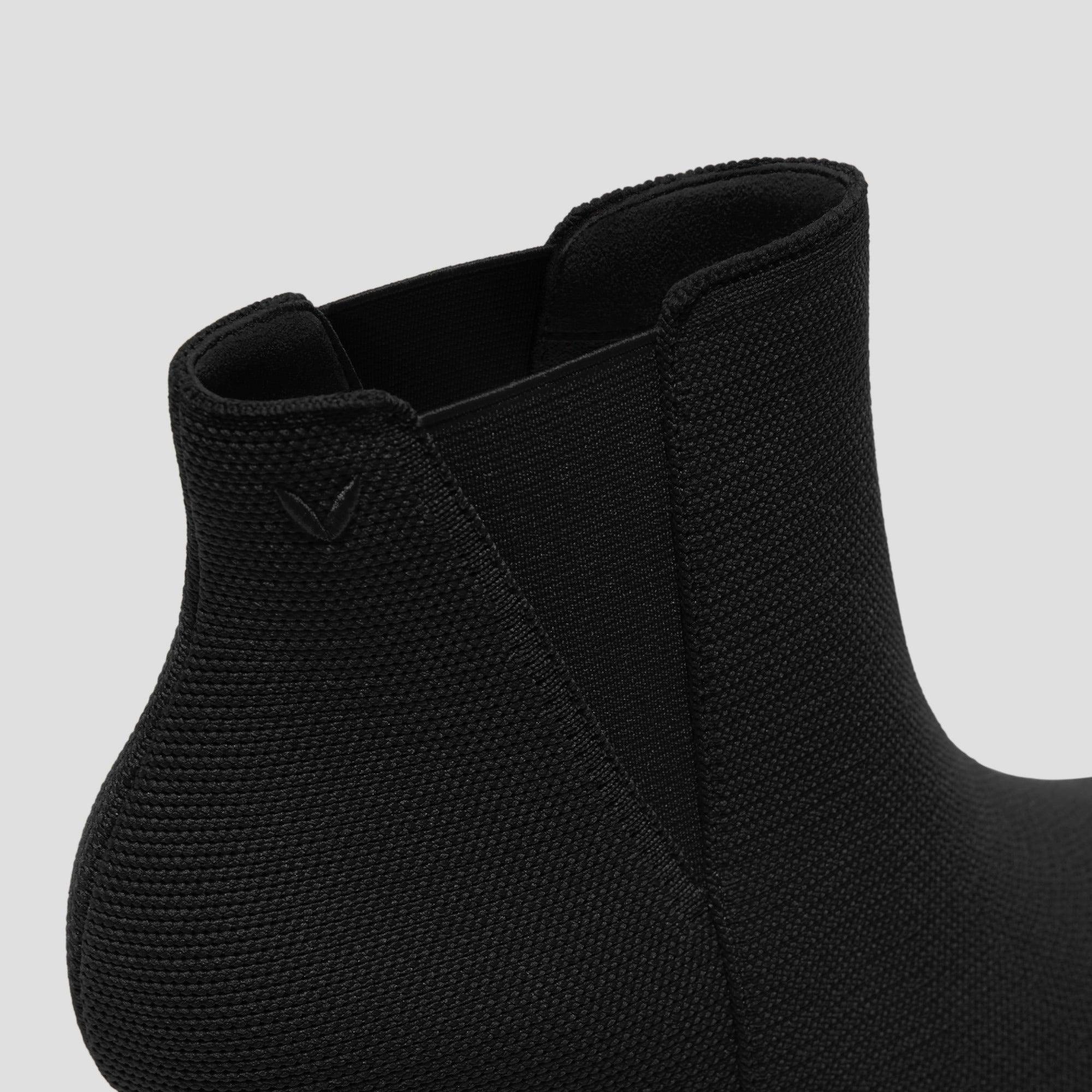 [Alexandra] ポインテッドトゥ 撥水加工 アンクル ヒールブーツ