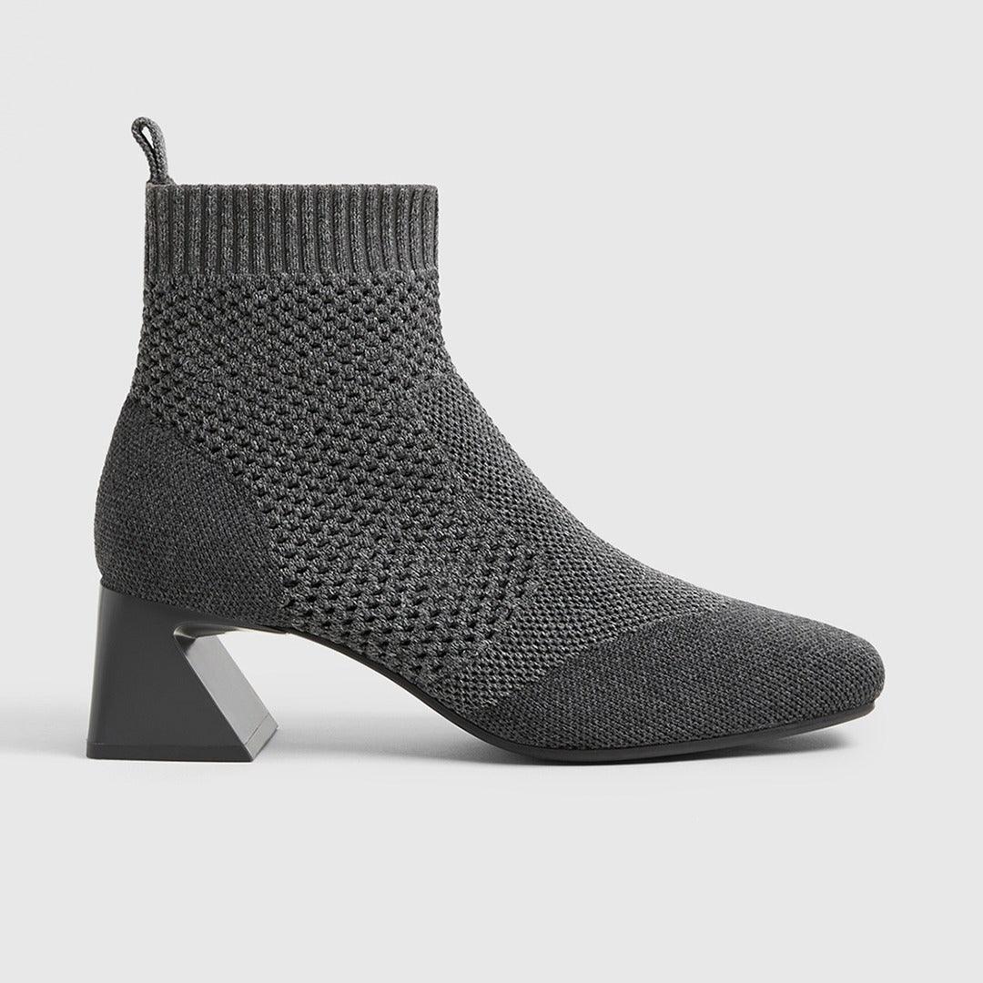 [Melissa 2.0] スクエアトゥ レトロデザイン ショートブーツ