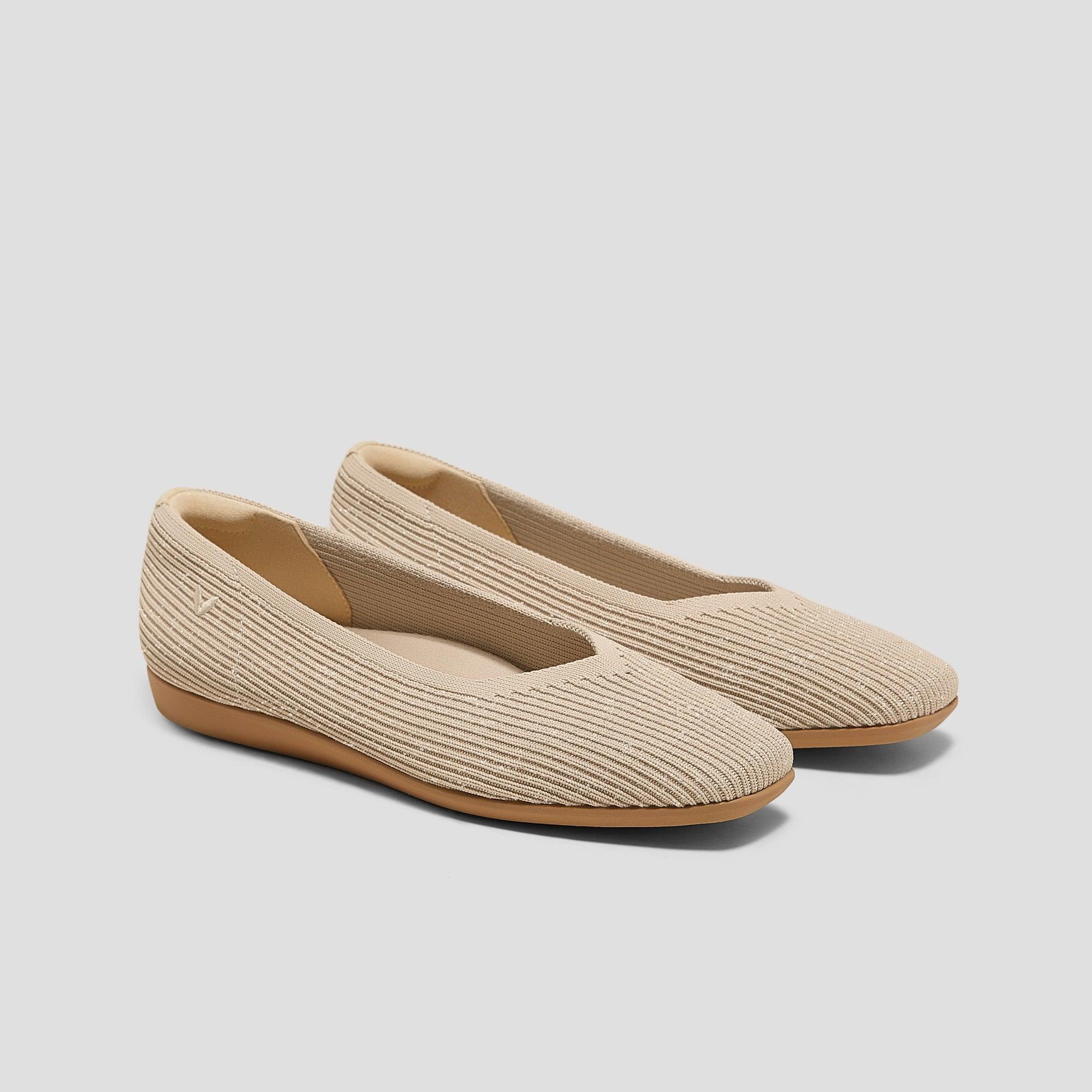 [Margot Walker] スクエアトゥ 超軽量 厚底 フラットシューズ