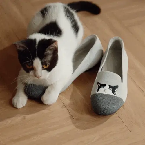 [Audrey] ラウンドトゥ アニマル刺繍 ローファー