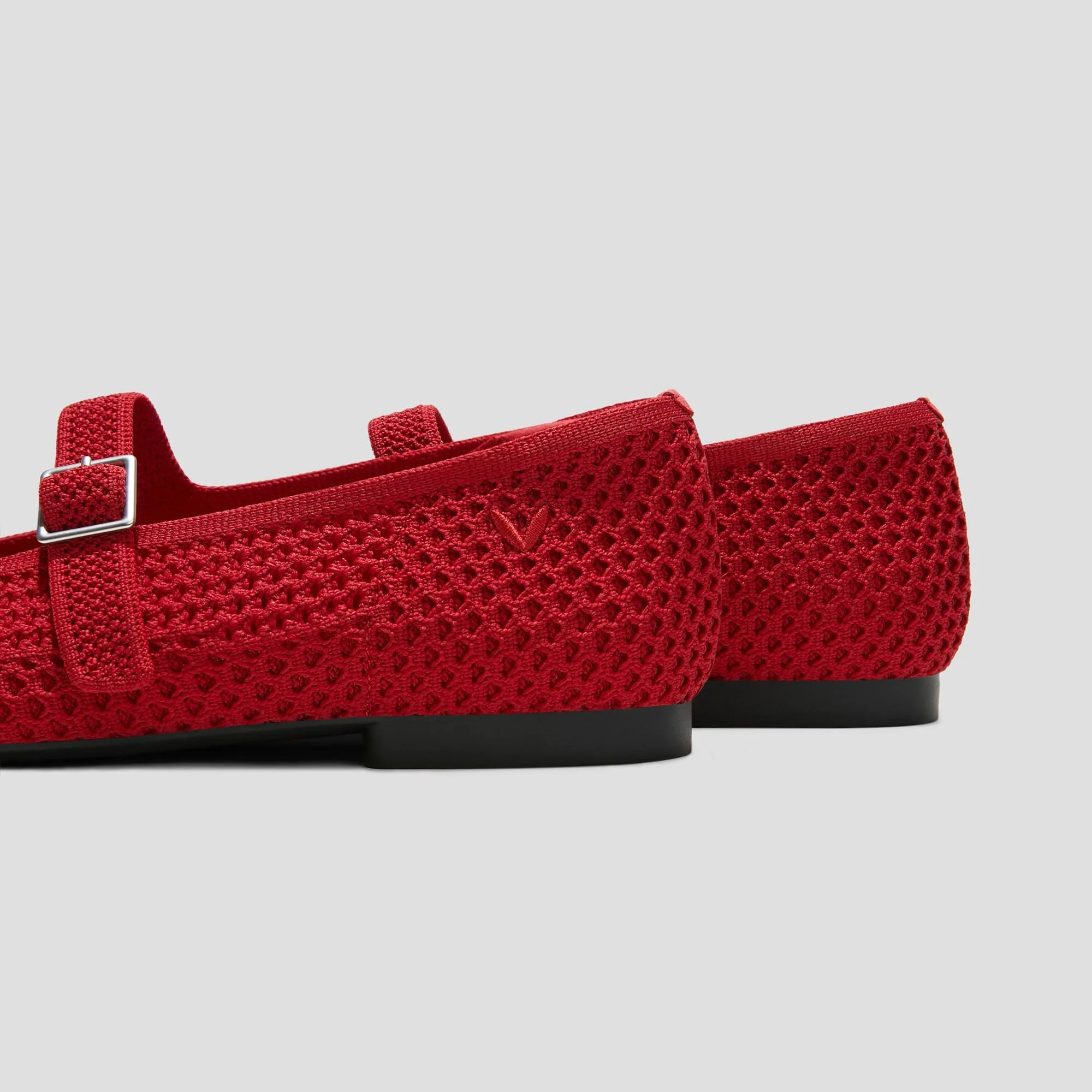 [Margot Mary-Jane Mesh] スクエアトゥ メリージェーン フラットシューズ