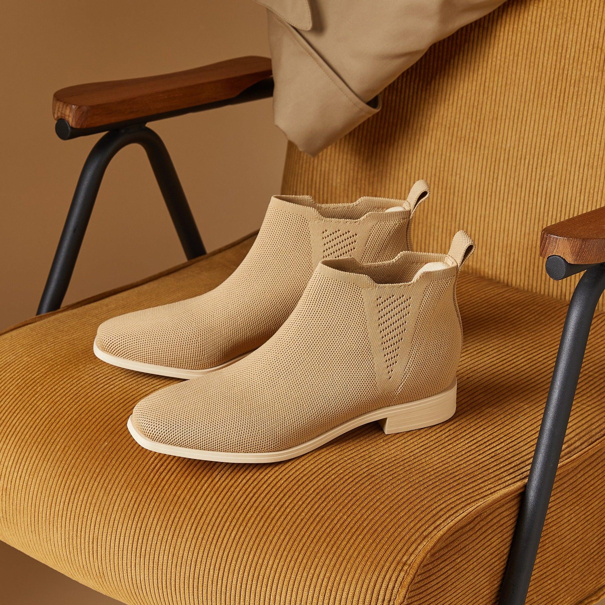 [Ryan Slip-on] スクエアトゥ 撥水加工 スリッポン チェルシーブーツ