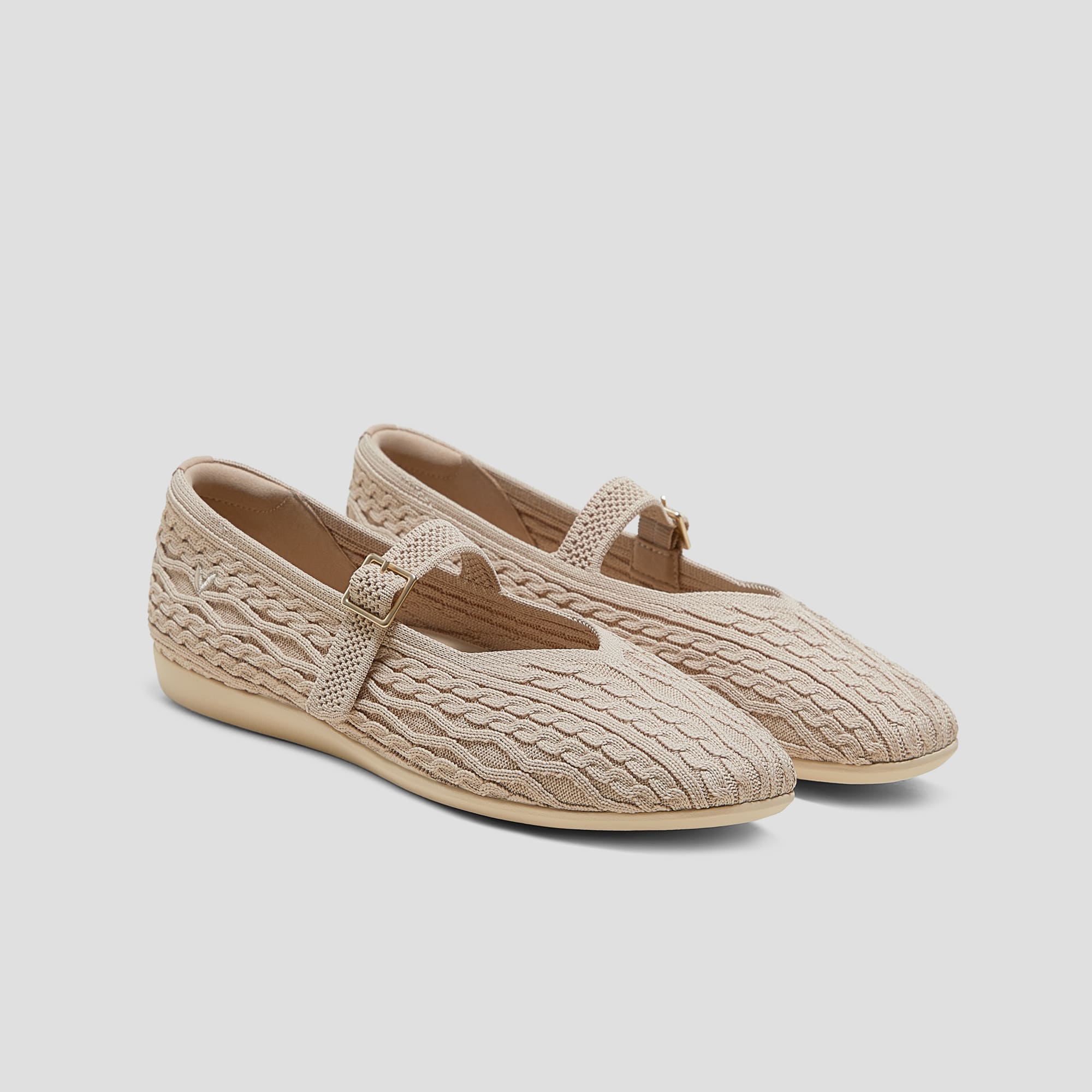 [Margot Walker Mary-Jane] スクエアトゥ 超軽量 厚底 メリージェーン フラットシューズ