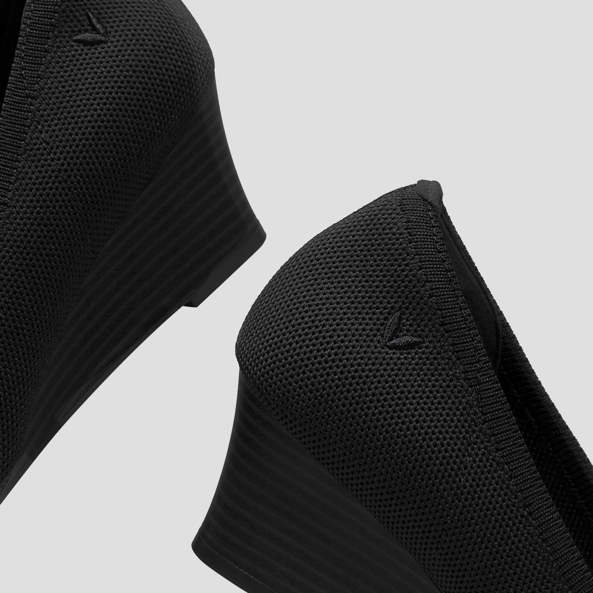 [Aria Wedge Pro] ポインテッドトゥ ウェッジヒール パンプス