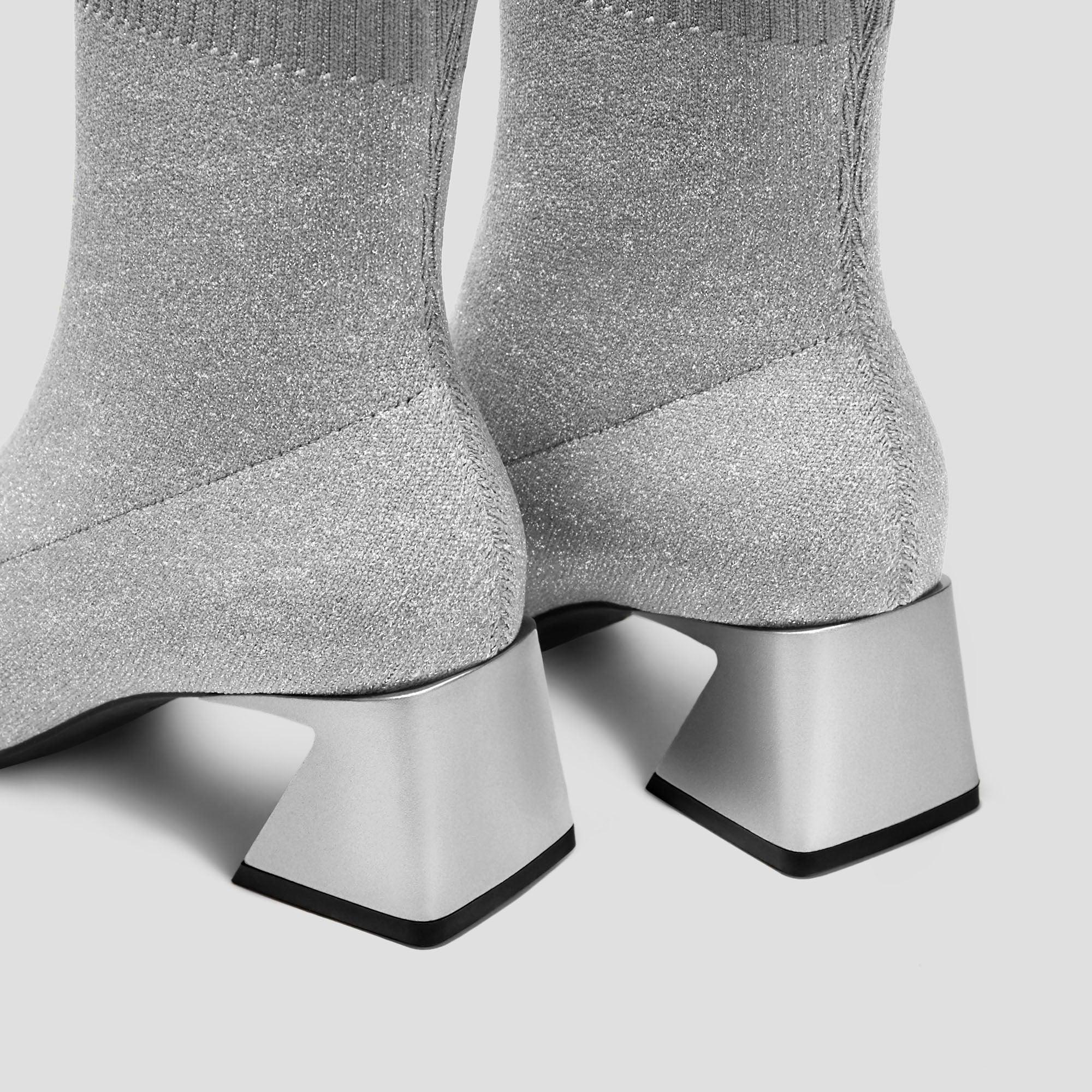 [Regina Pro] スクエアトゥ 撥水加工 ショートブーツ