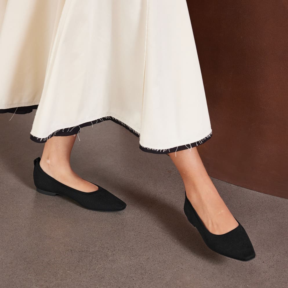 [Kathleen] ミニスクエアトゥ フラット