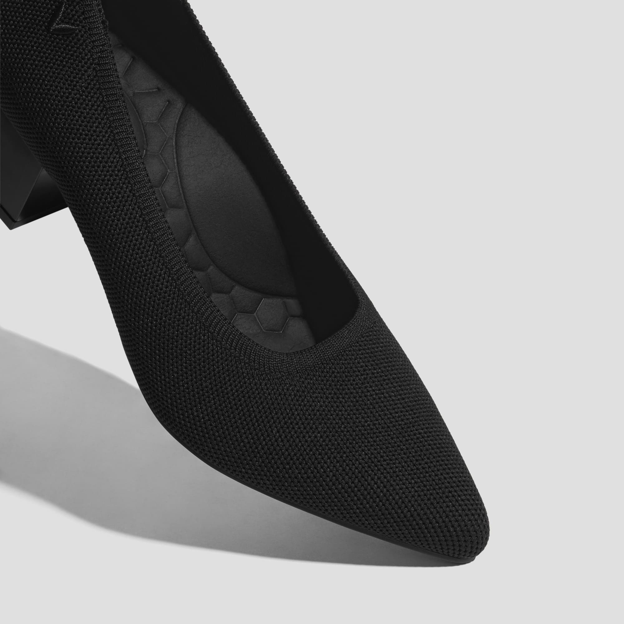 [Georgia] ポインテッドトゥストレスフリー チャンキーヒール