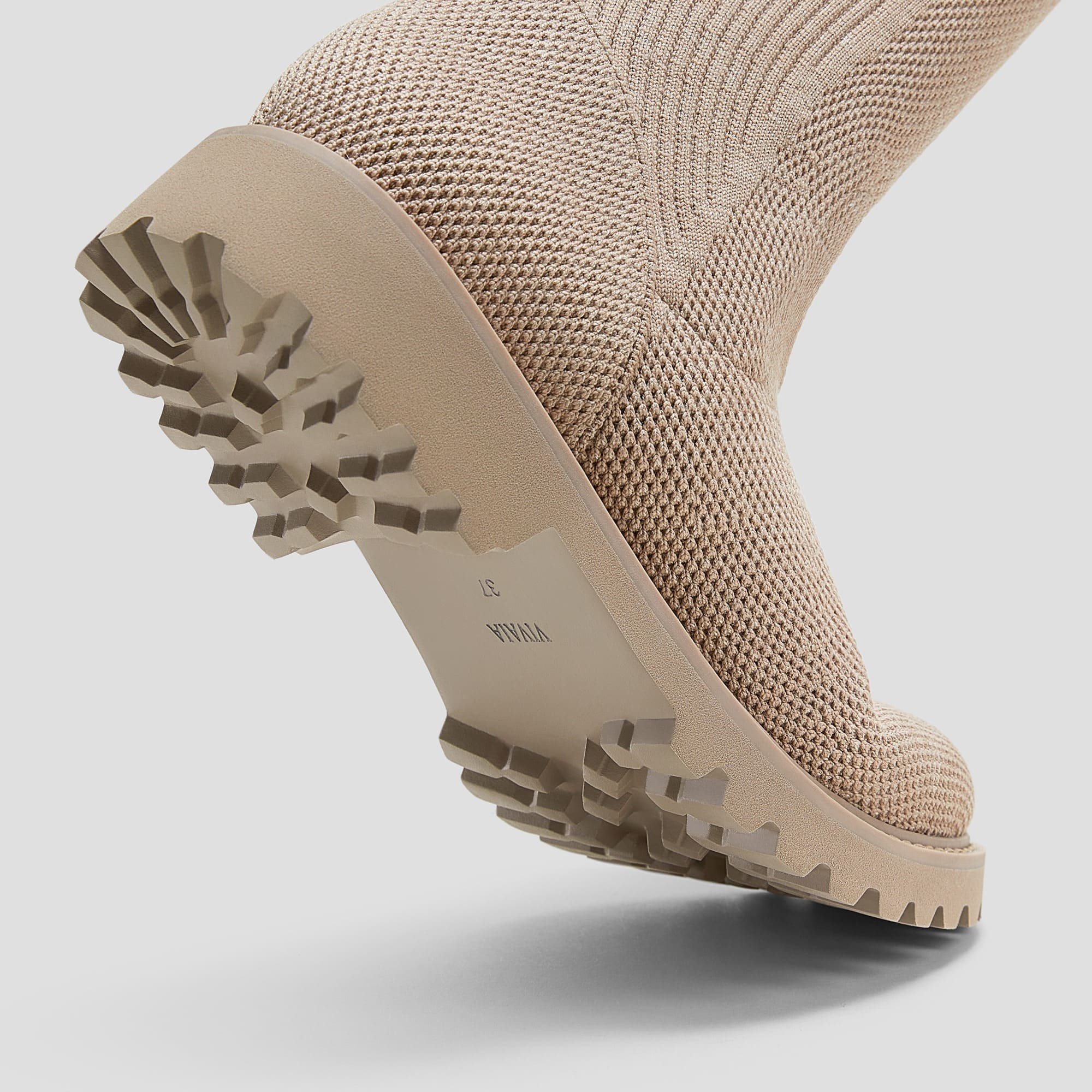 [Filipa] ラウンドトゥ 撥水加工 ストレッチ ロングブーツ