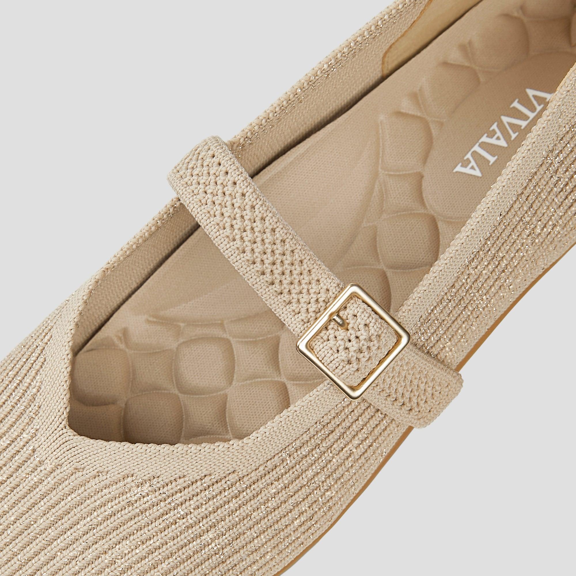 [Margot Walker Mary-Jane] スクエアトゥ 超軽量 厚底 メリージェーン フラットシューズ