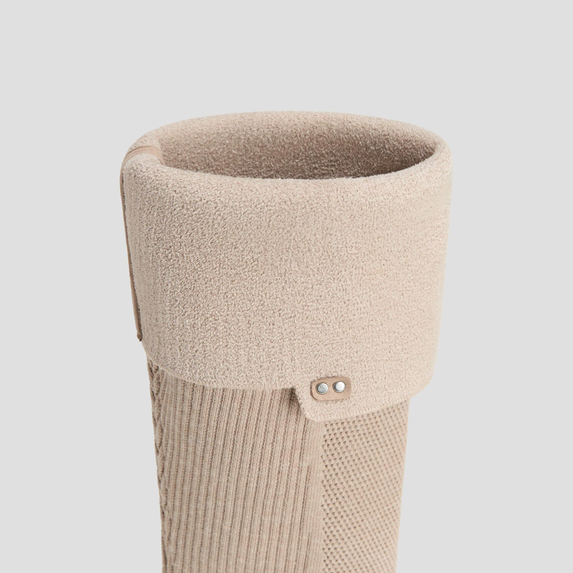 [Filipa] ラウンドトゥ 撥水加工 ストレッチ ロングブーツ