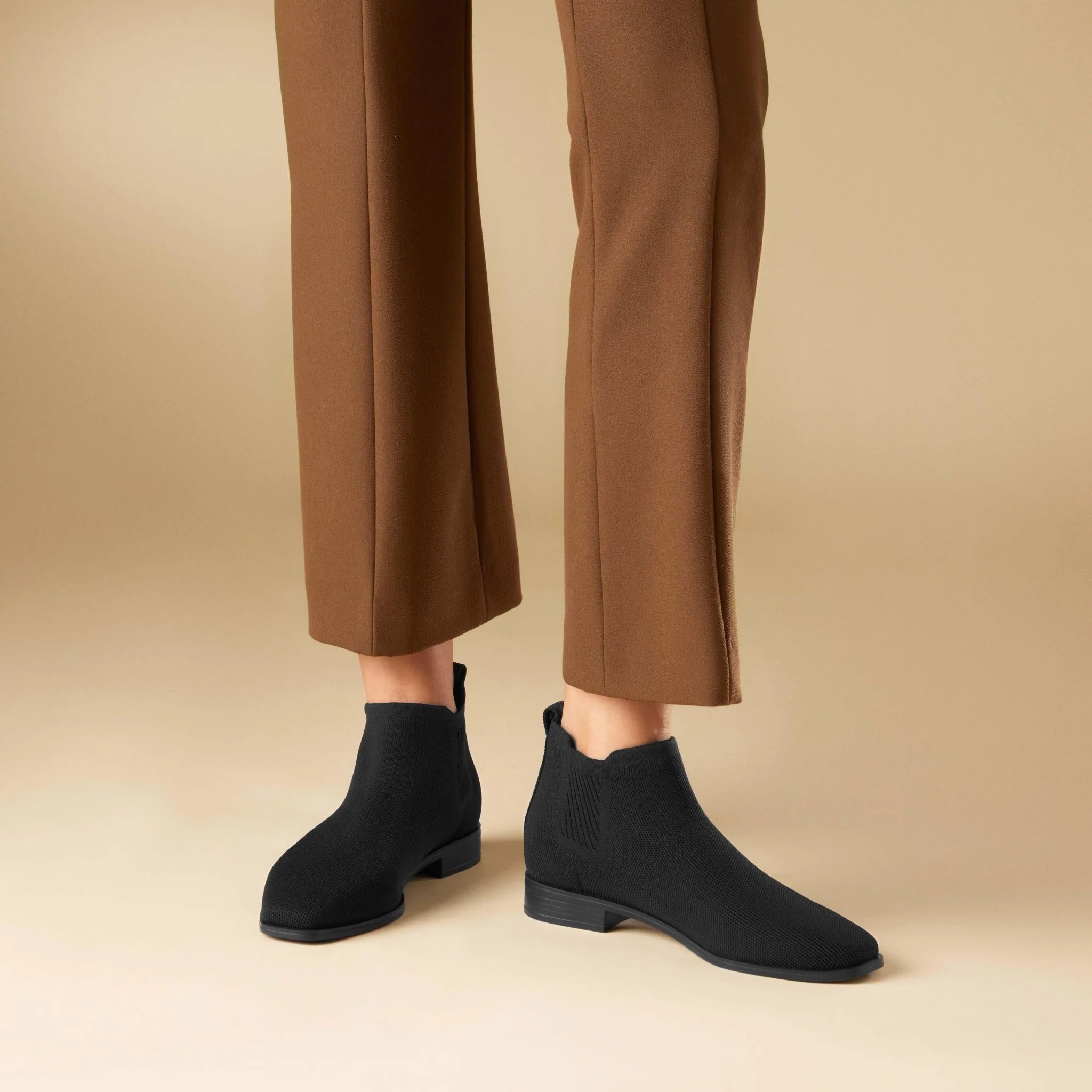 [Ryan Pro] スクエアトゥ 撥水加工 チェルシーブーツ