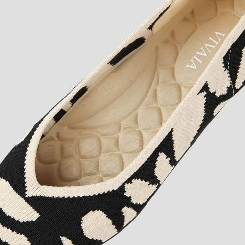 [Margot Walker] スクエアトゥ 超軽量 厚底 フラットシューズ