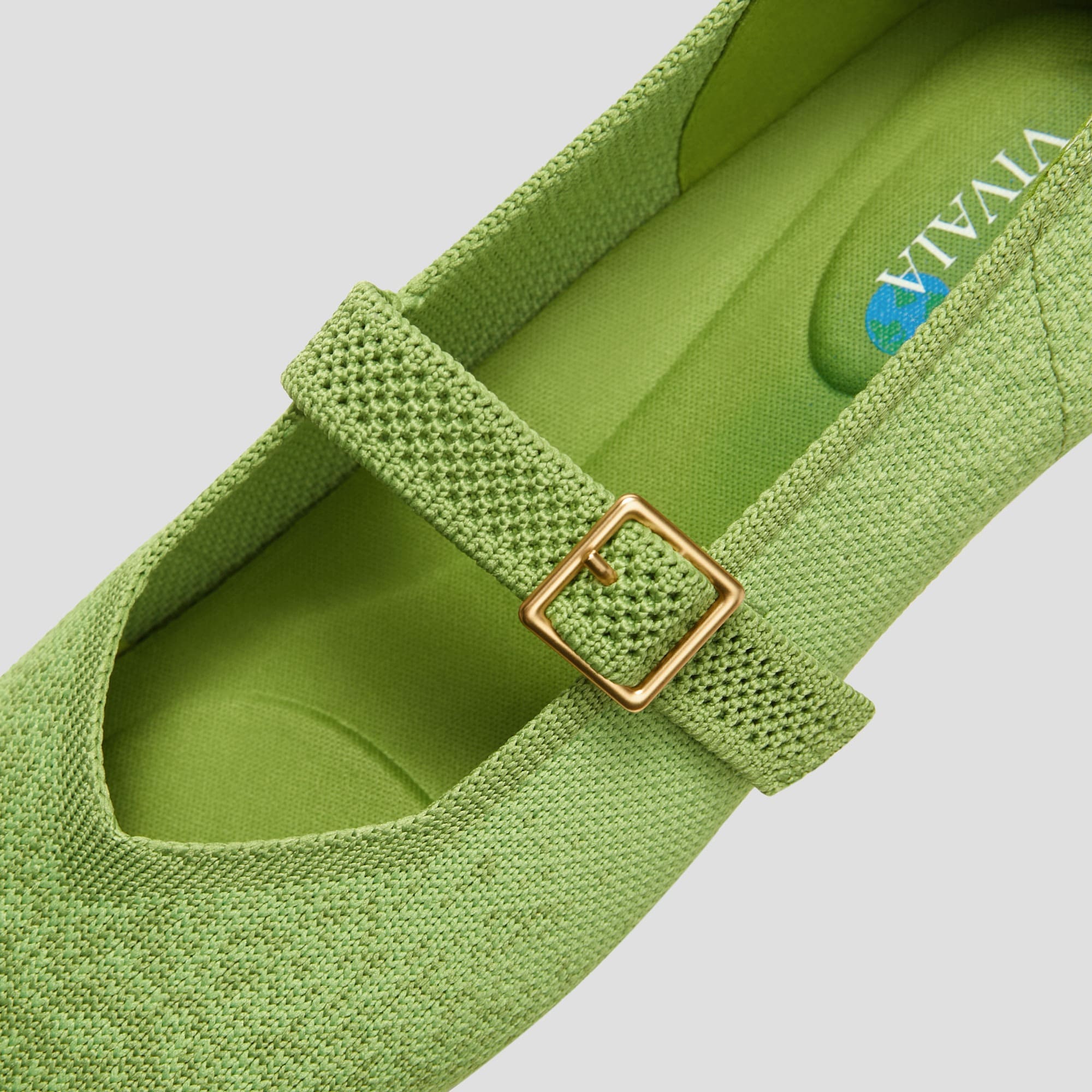 [Margot Mary-Jane] アースデイ限定版 スクエアトゥ メリージェーン フラットシューズ