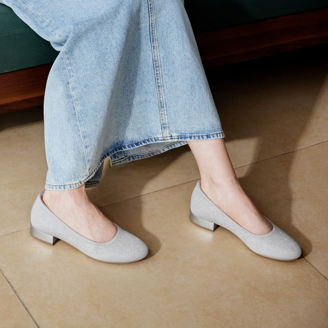 [Barbara] ラウンドトゥ ブロックヒール パンプス