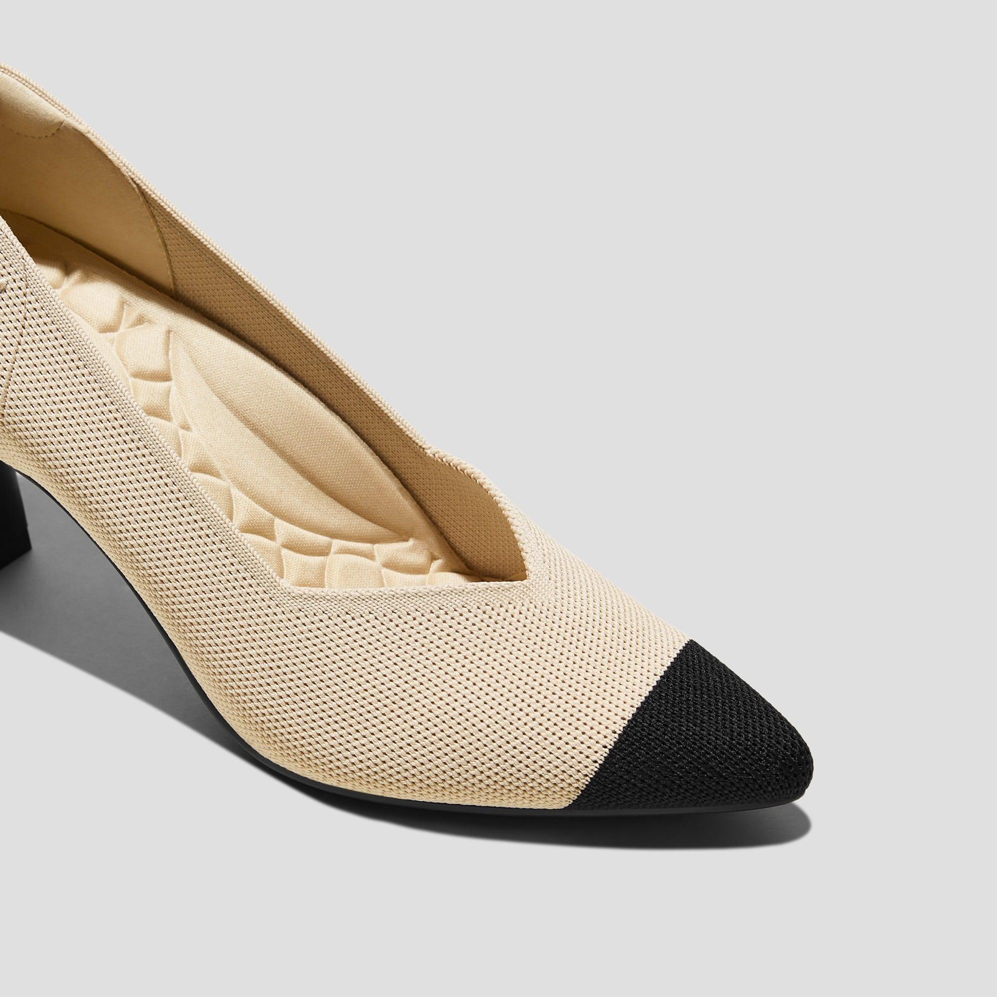 [Anna] ポインテッドトゥ ミッドヒール