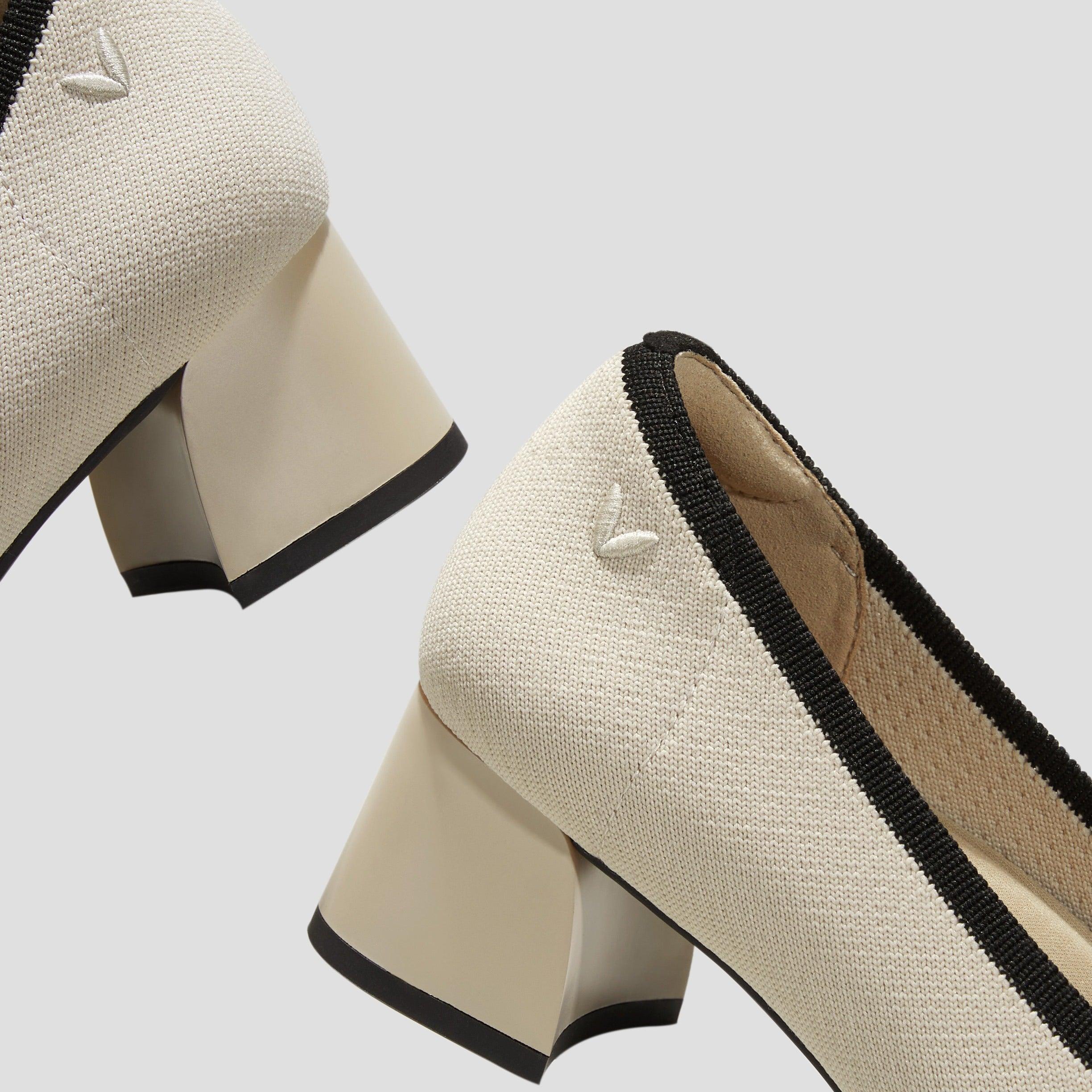 [Julie Pro] ラウンドトゥ チャンキーヒール パンプス