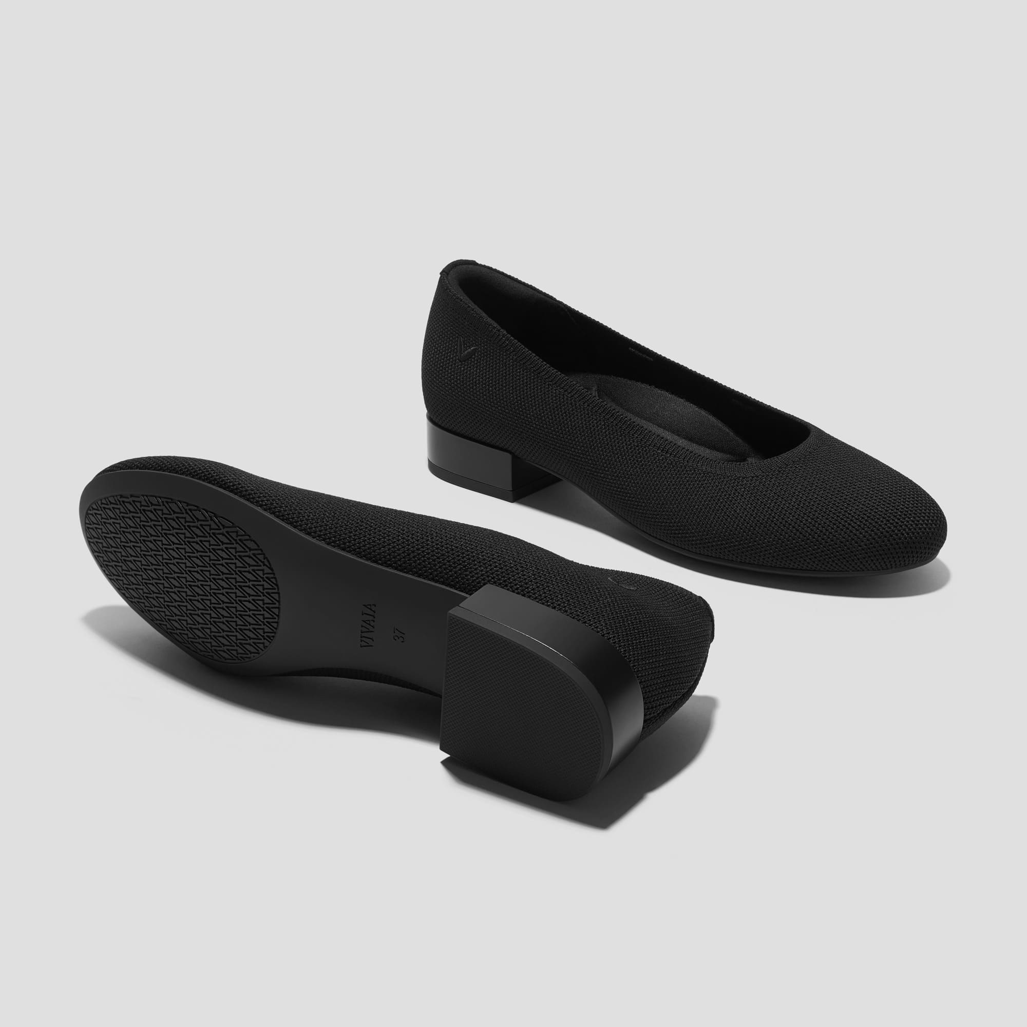 [Barbara] ラウンドトゥ ブロックヒール パンプス