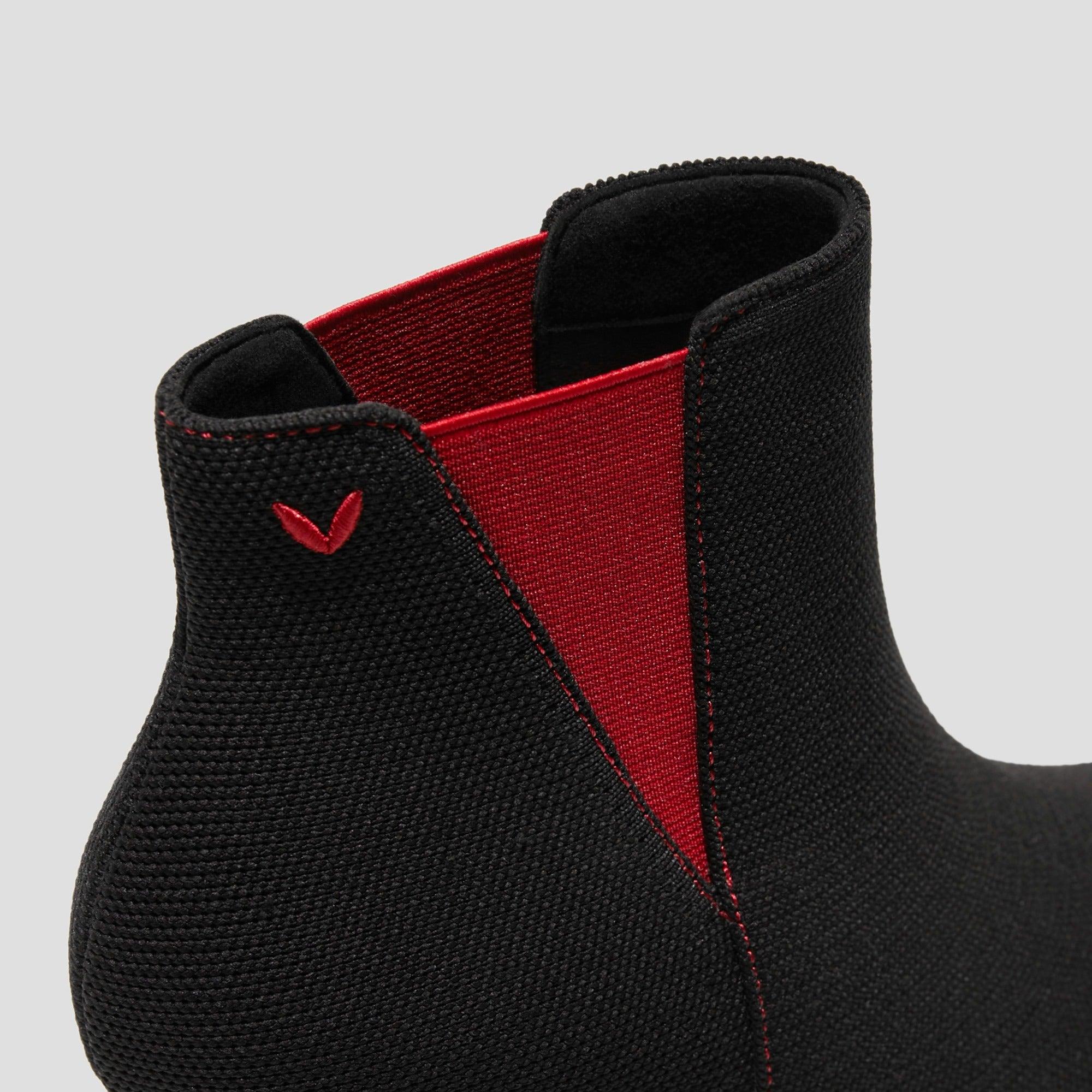 [Alexandra] ポインテッドトゥ 撥水加工 アンクル ヒールブーツ