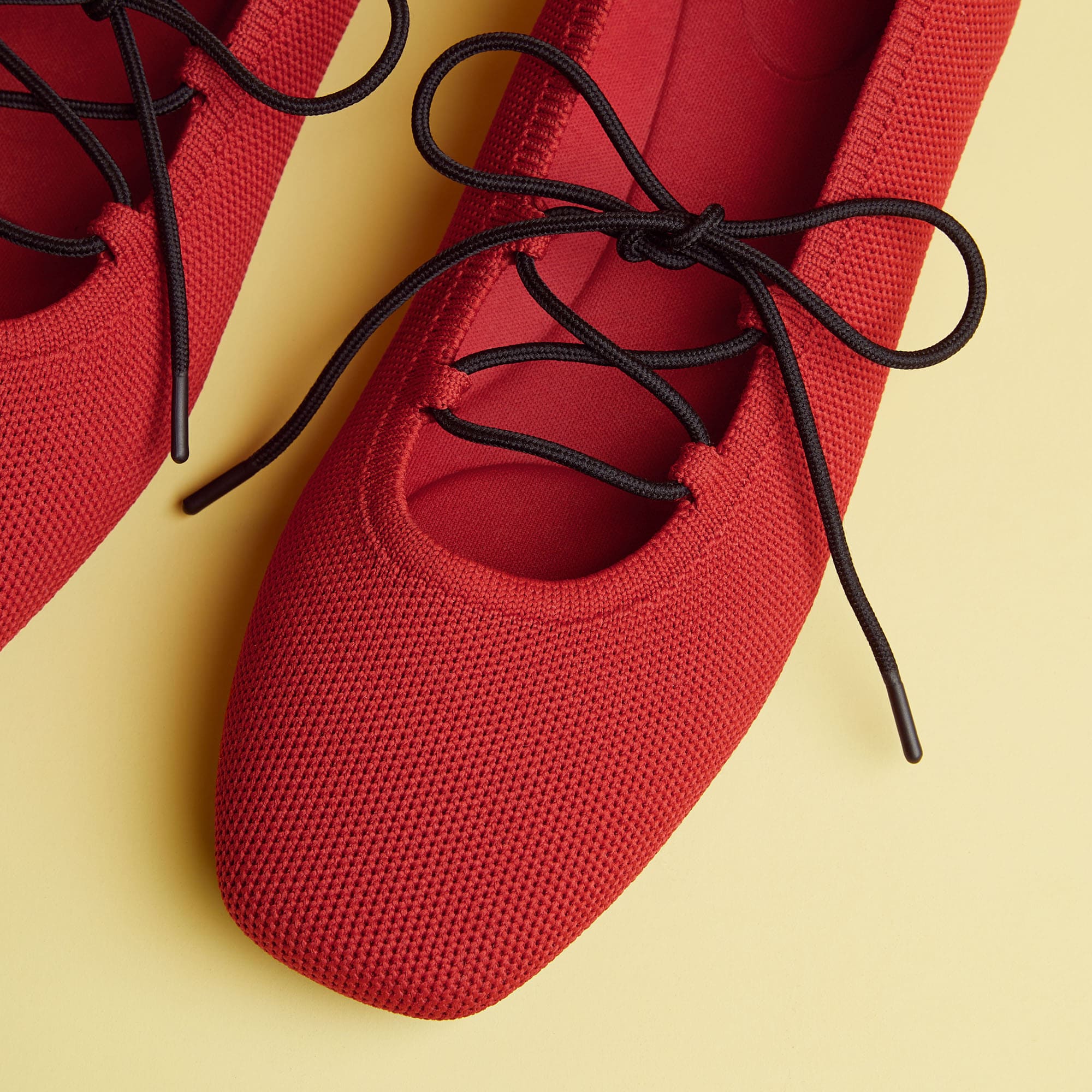 [Miley] スクエアトゥ レースアップ メリージェーン