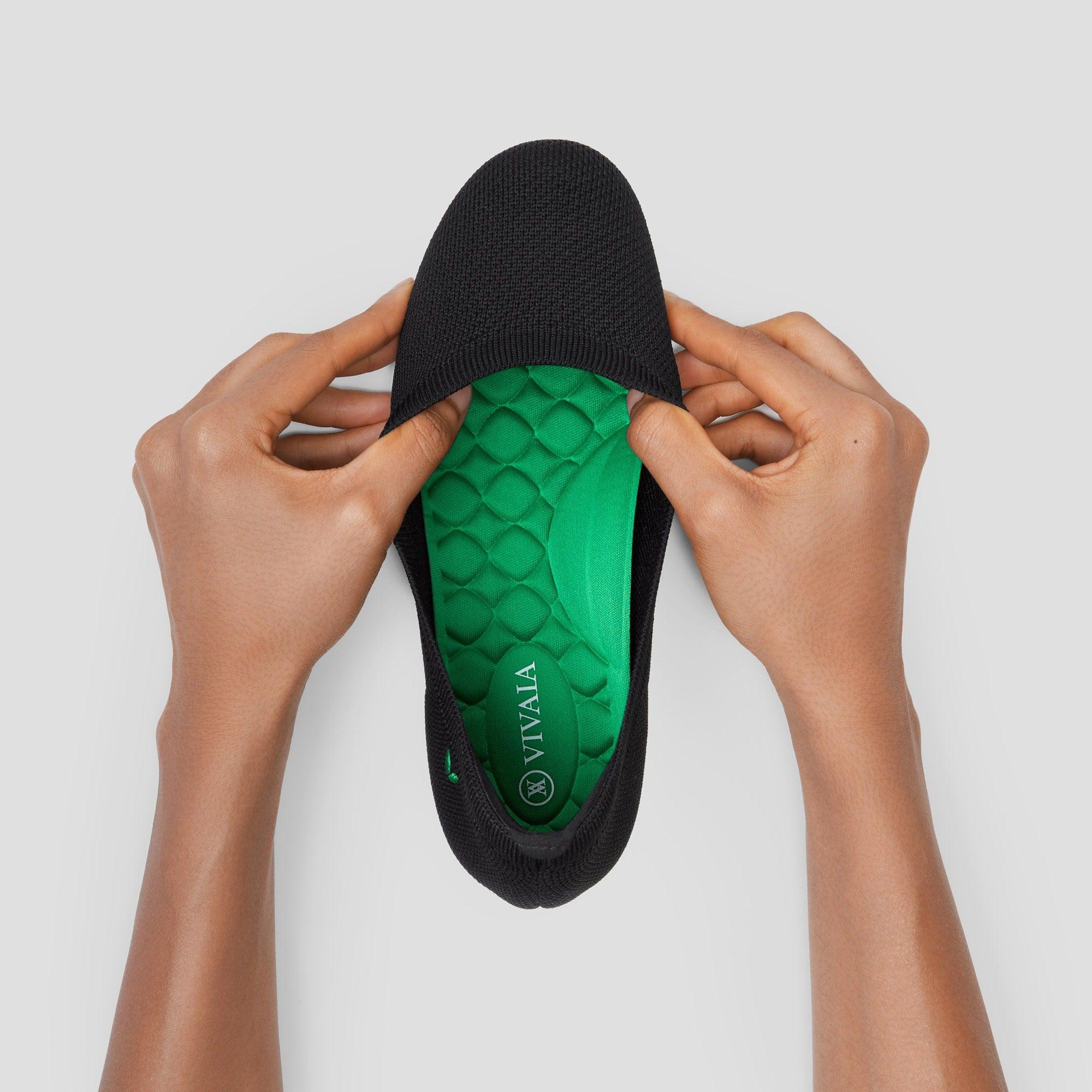 [Claire Walker] ラウンドトゥ 超軽量 厚底 フラットシューズ