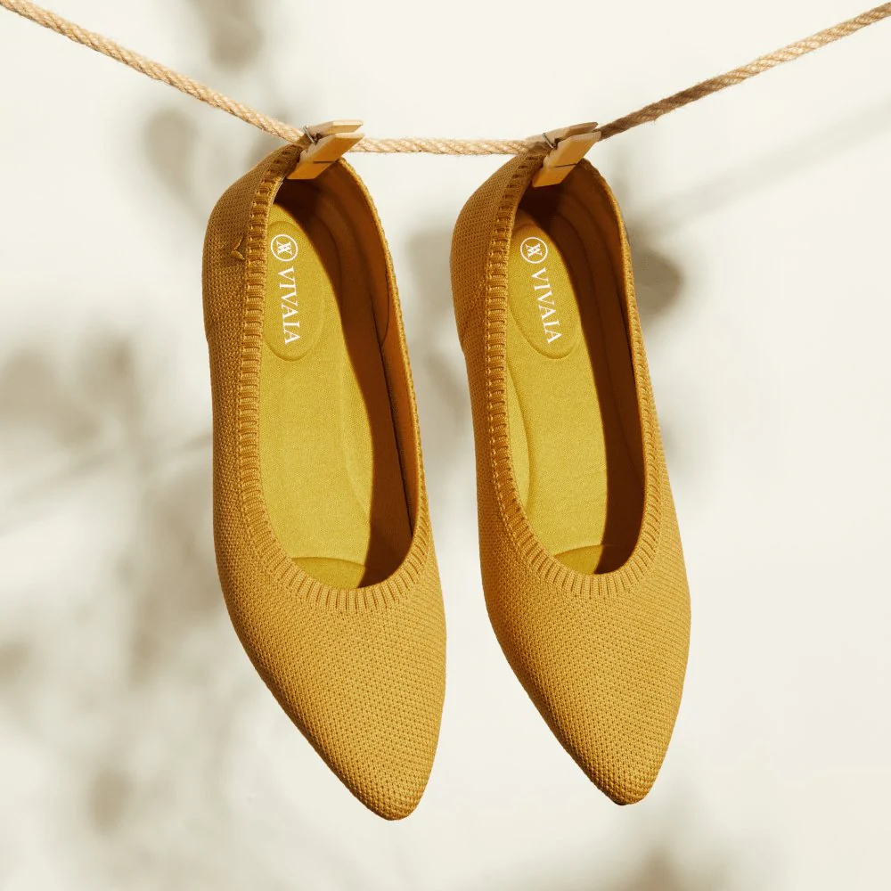 [Aria 5°] ポインテッドトゥ フラットシューズ